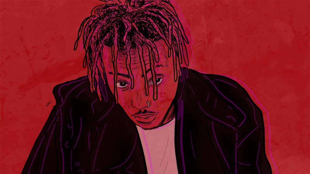 Juice Wrld As A Masterpiece Of Art Background