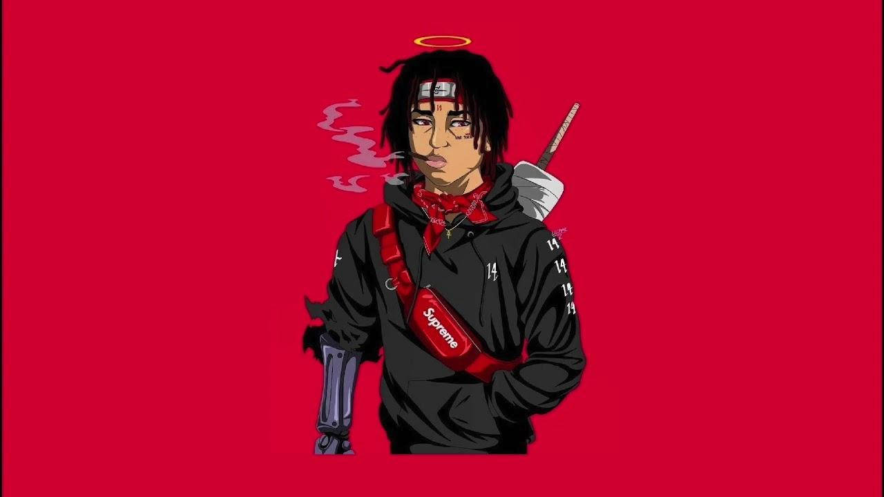 Juice Wrld Cartoon As Ninja Background