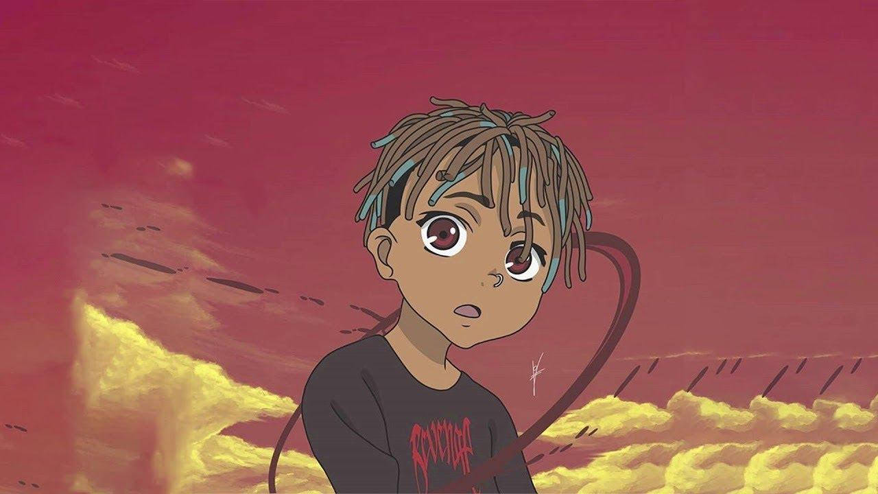 Juice Wrld Cartoon Younger Version Background