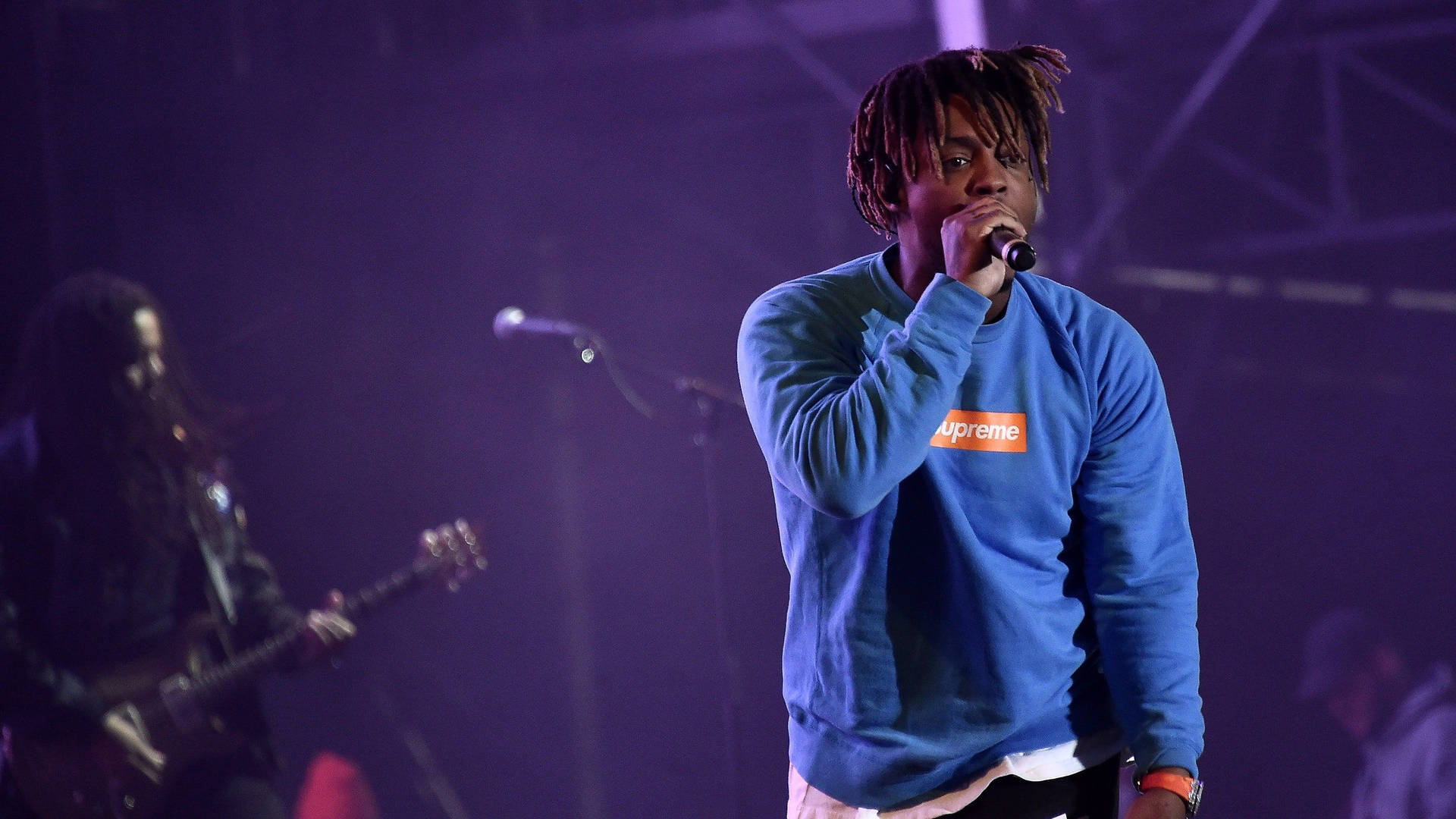 Juice Wrld Desktop Blue Sweatshirt