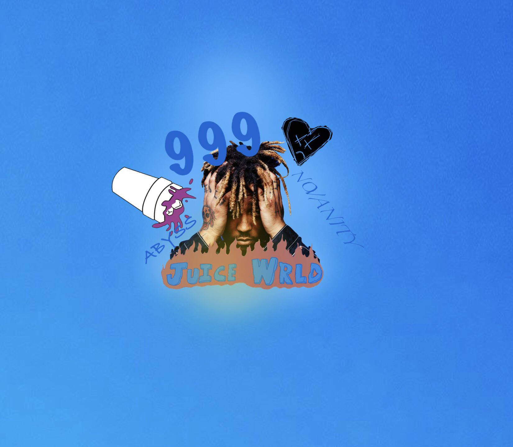 Juice Wrld Desktop Blue Background