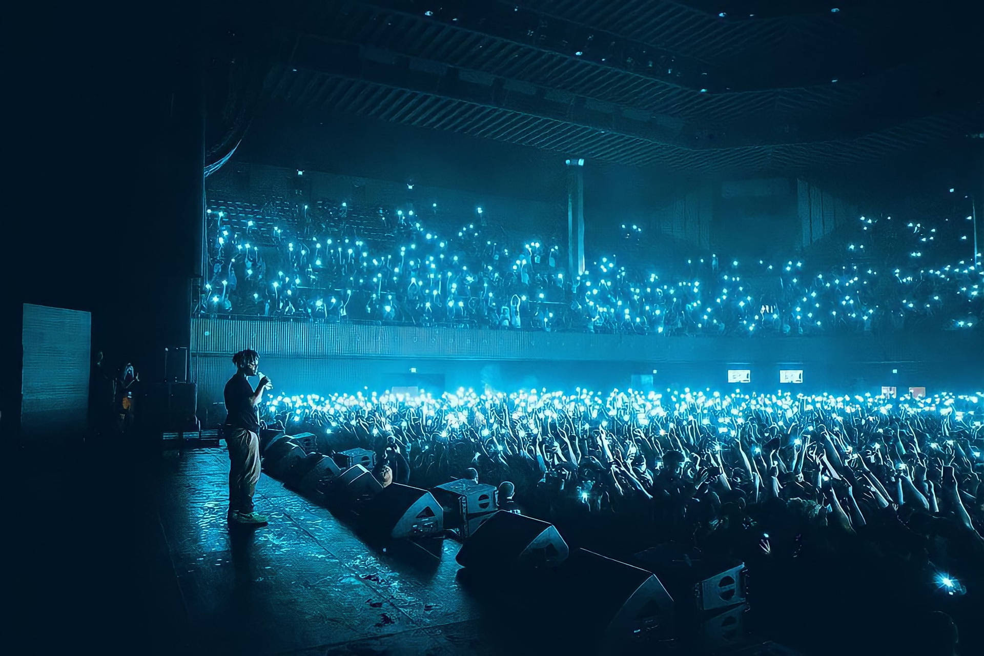 Juice Wrld Desktop Lights Background