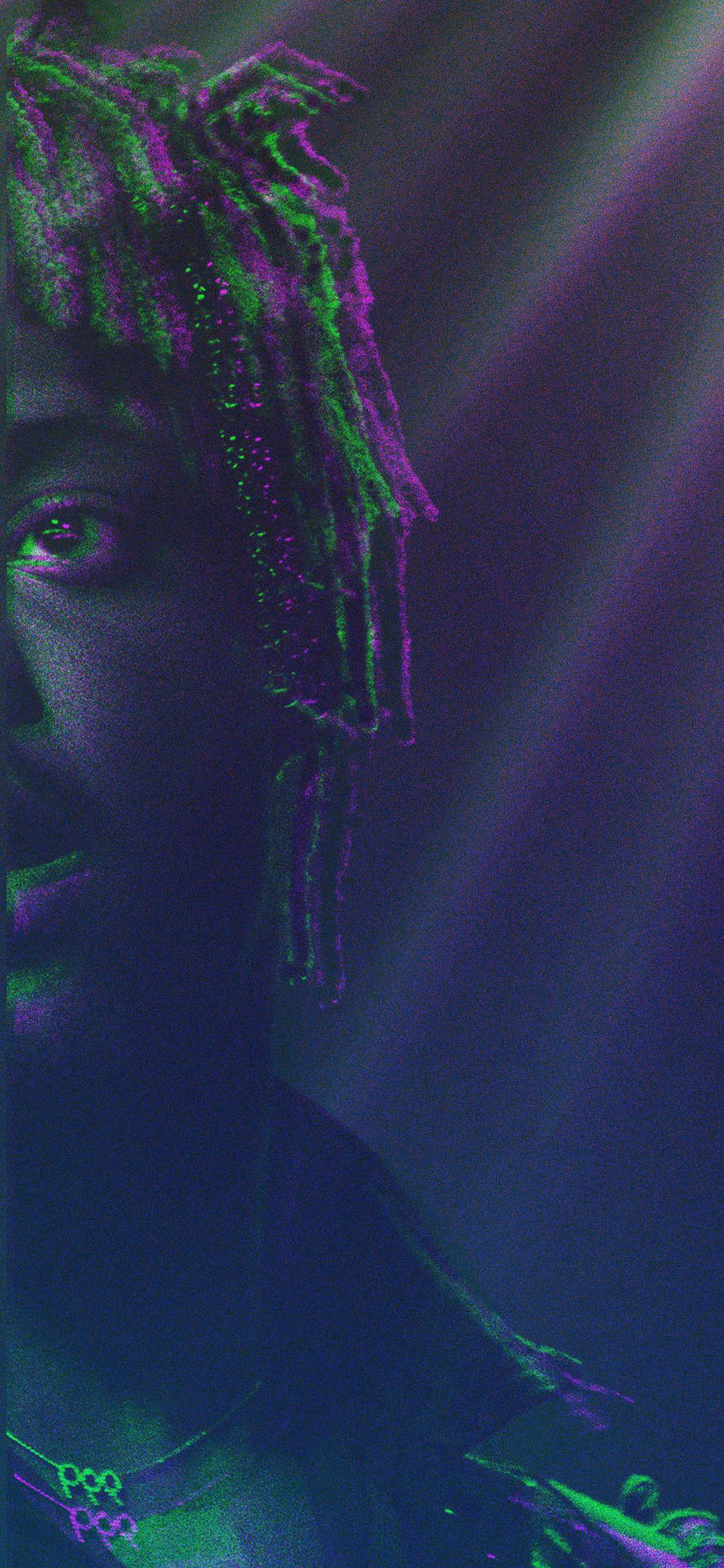 Juice Wrld Half Phone Background