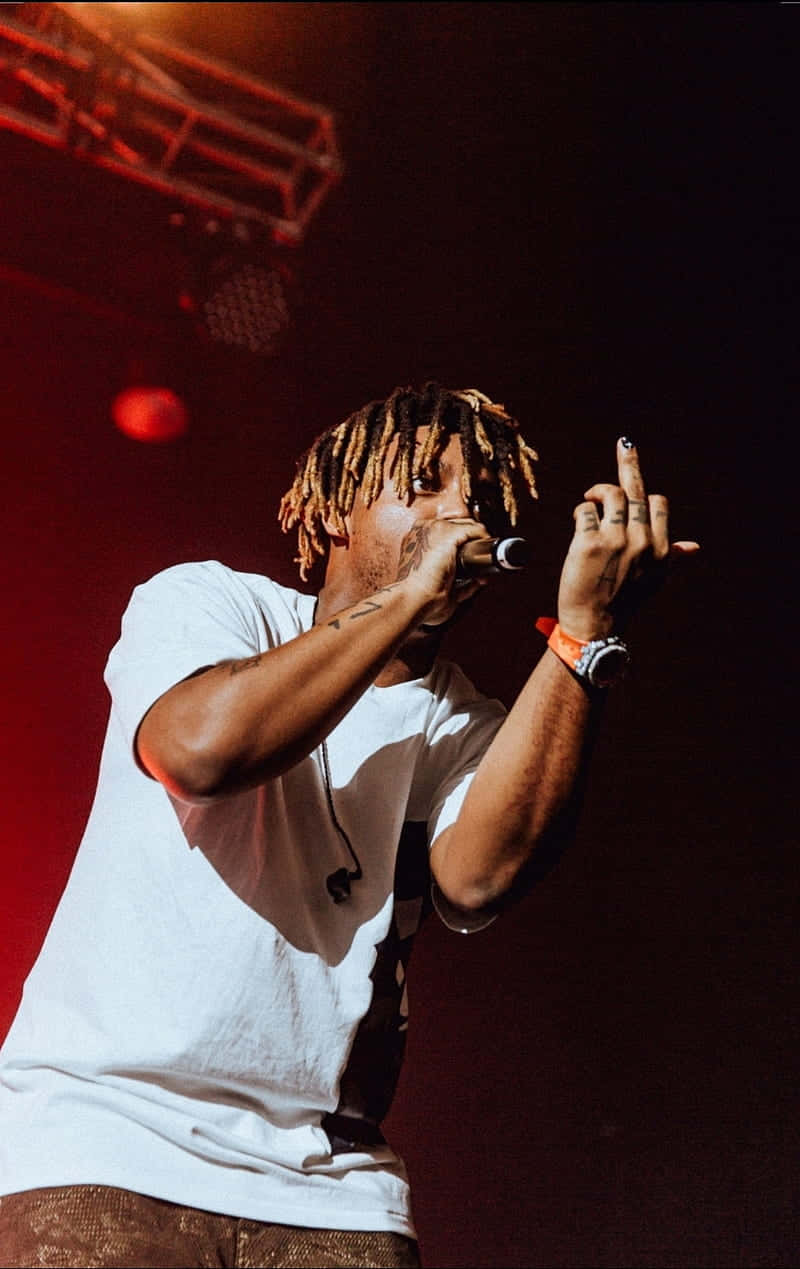 Juice Wrld Playing An Electrifying Show At A Concert