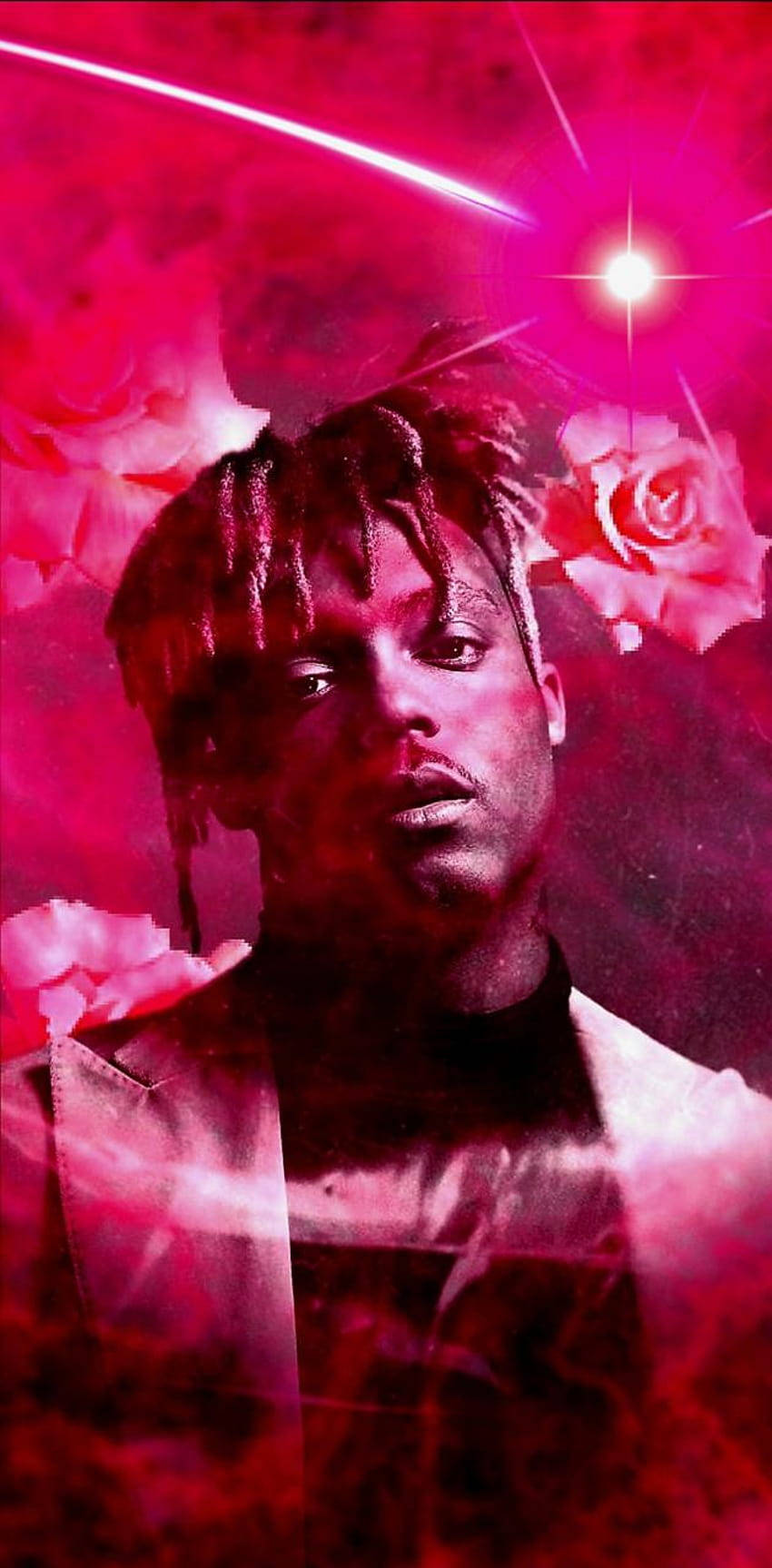 Juice Wrld Red Aesthetic Phone Background