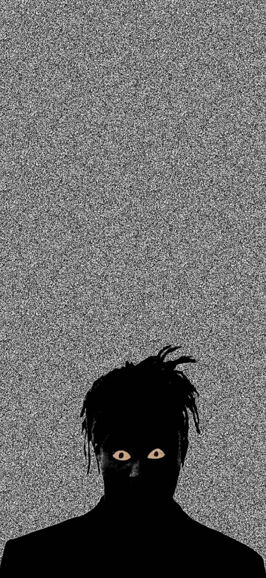 Juice Wrld Scary Eyes Phone Background