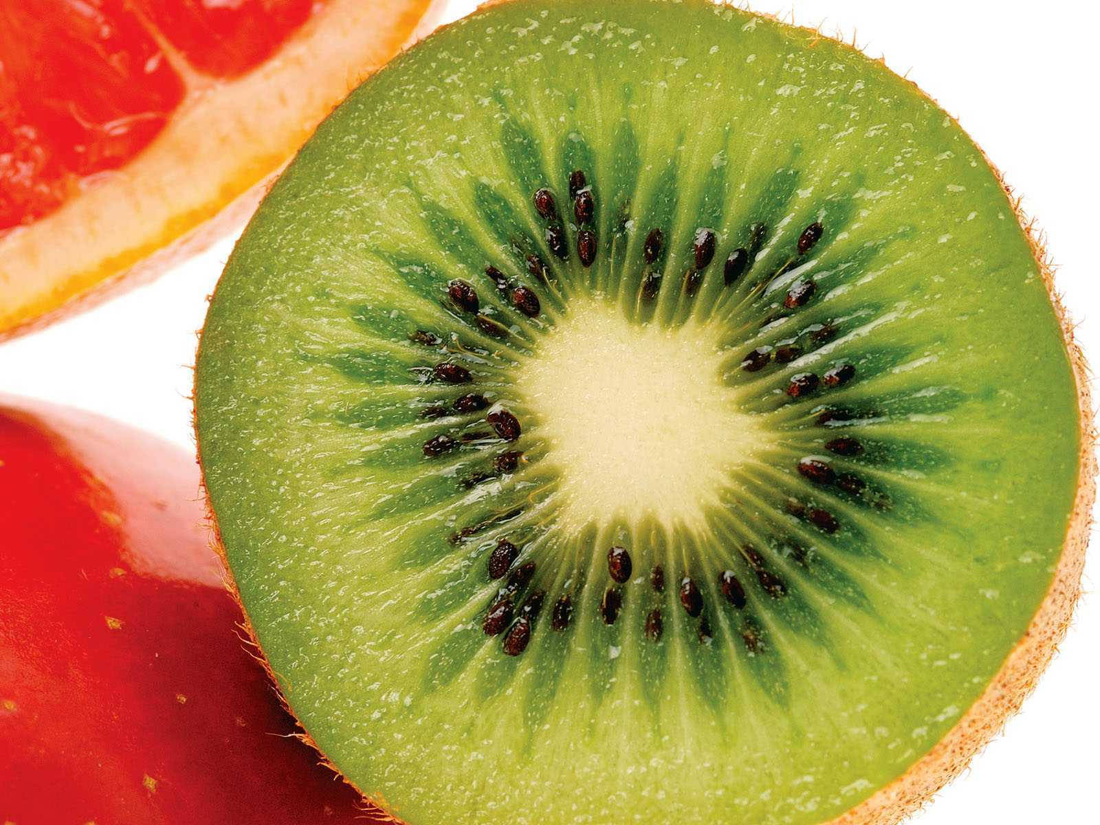 Juicy Kiwi Slice Background