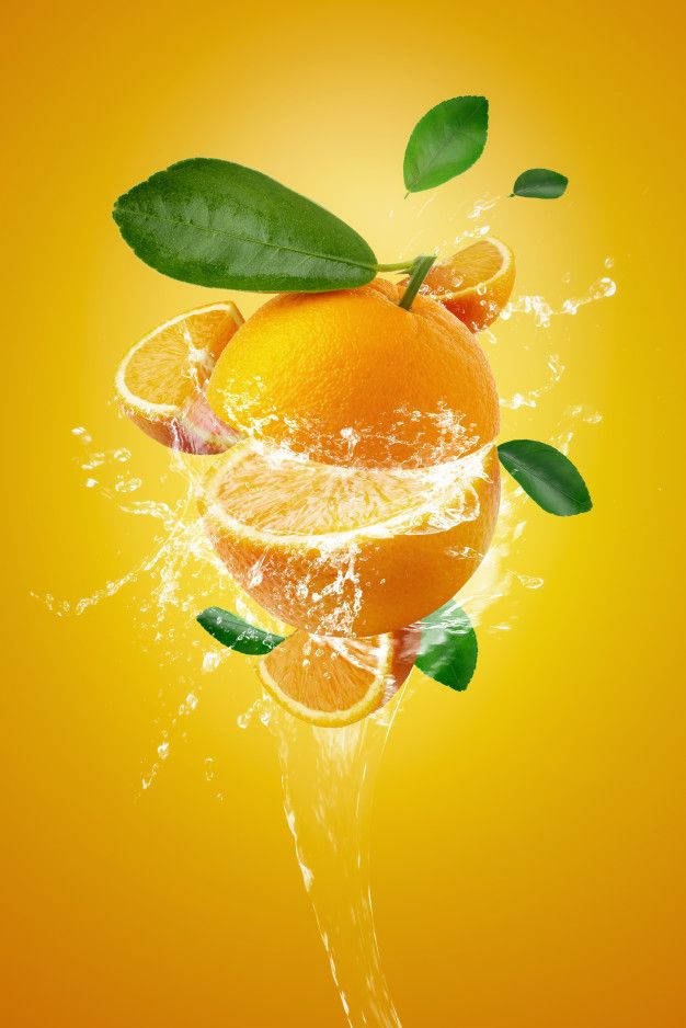 Juicy Satsuma Mandarin Orange Background