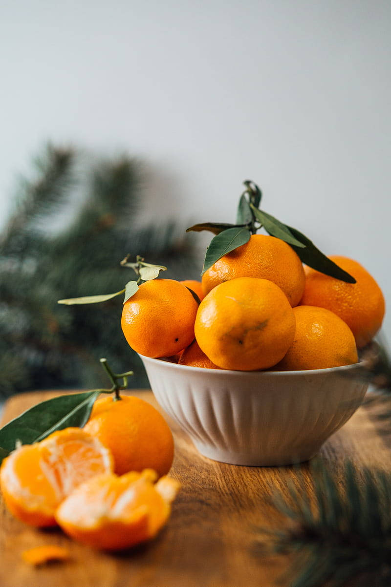 Juicy Seedless Satsuma Mandarin Orange Background