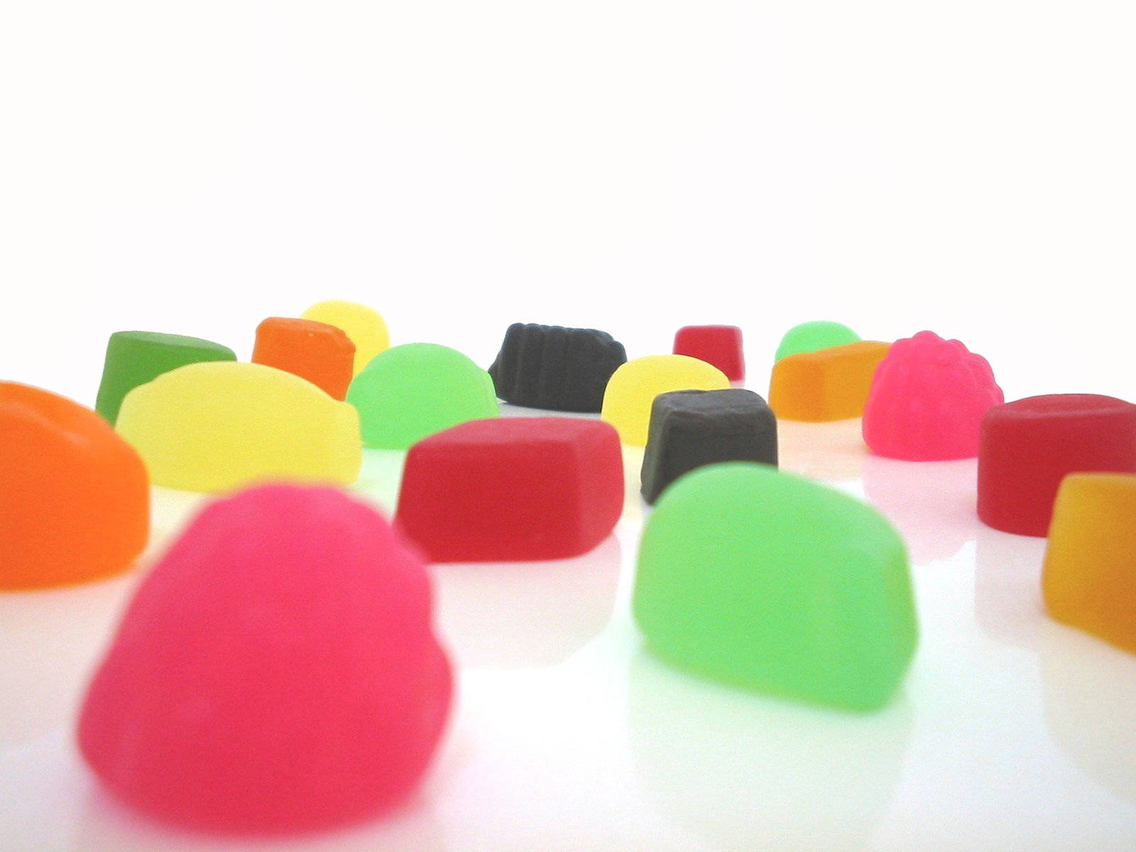 Juicy Wine Gum Candies Background