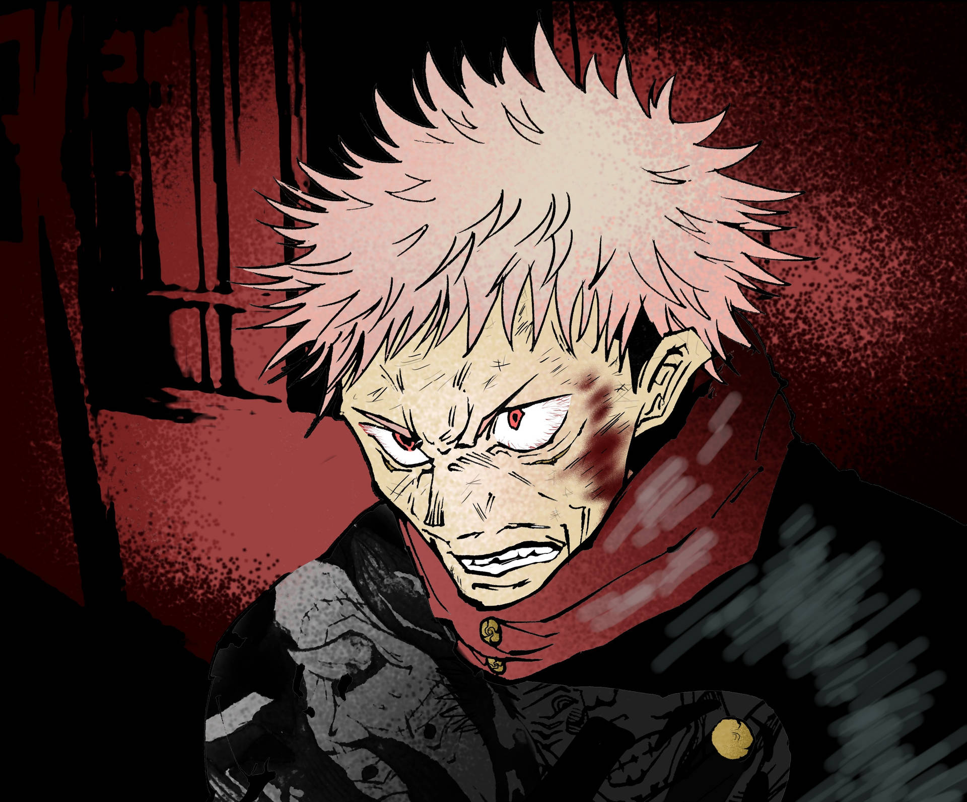 Jujutsu Kaisen 4k Injured Yuji Background