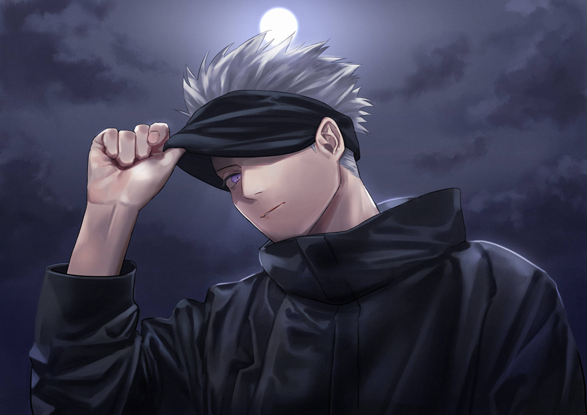 Jujutsu Kaisen 4k Satoru With Moonlight