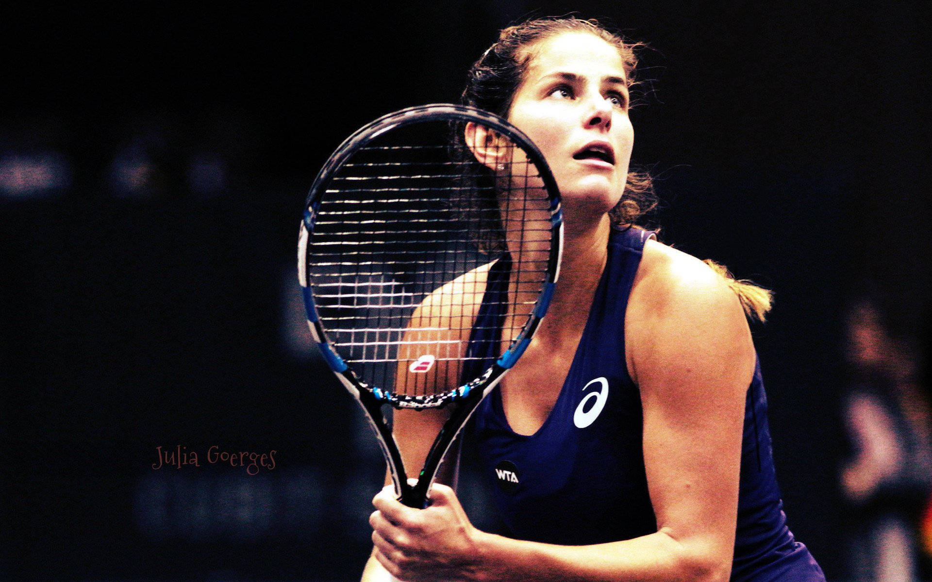 Julia Goerges Looking Up Background