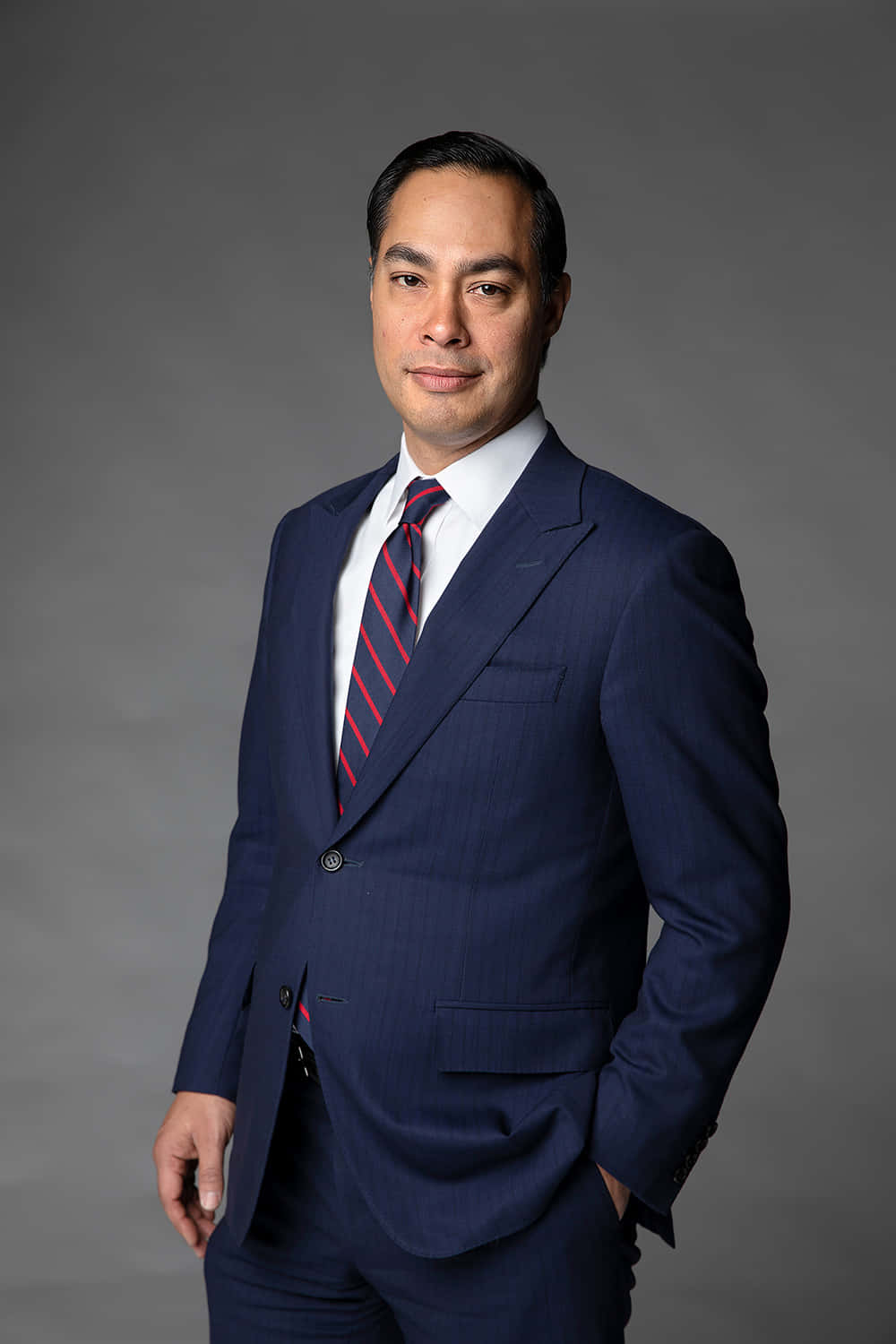 Julian Castro Gray Portrait Background
