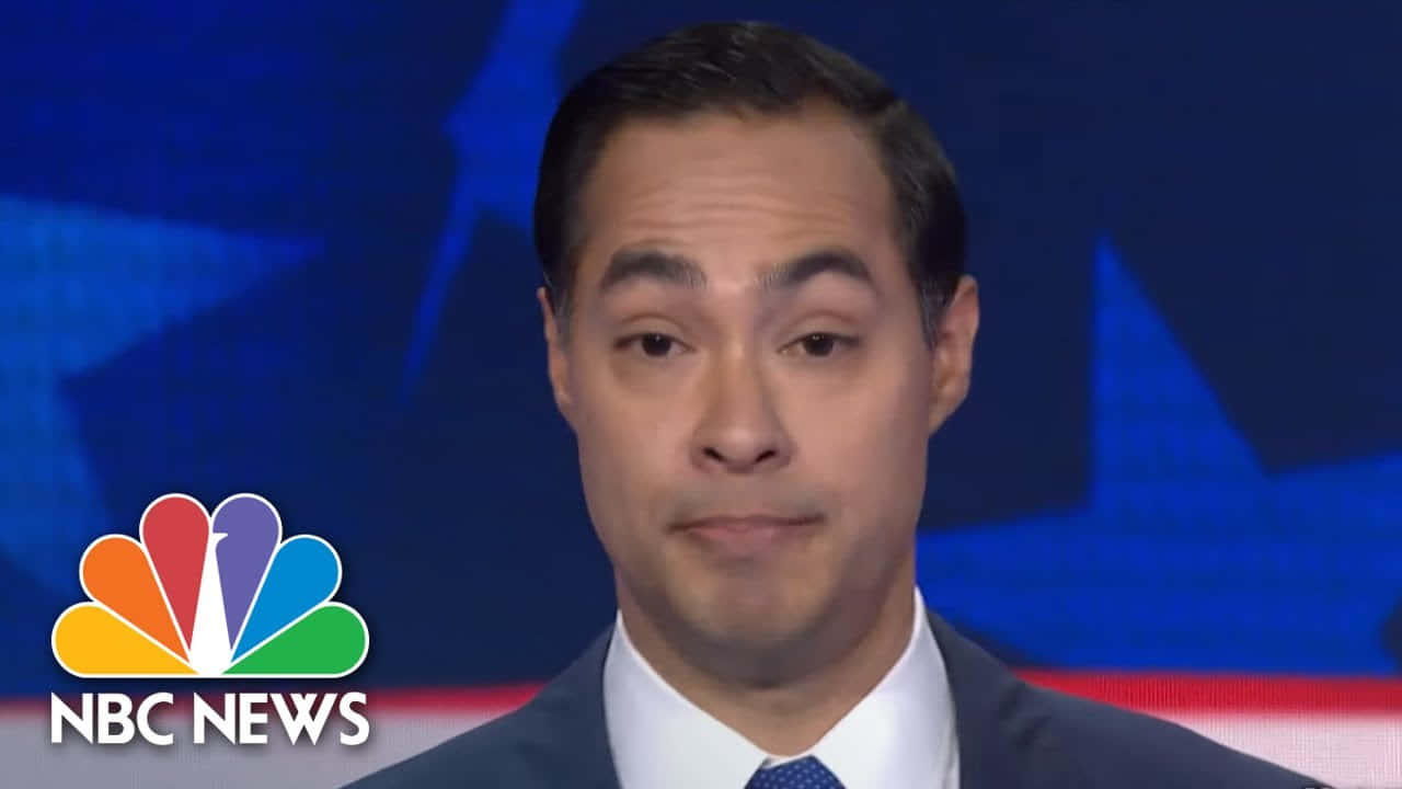 Julian Castro With Nbc News Logo Background