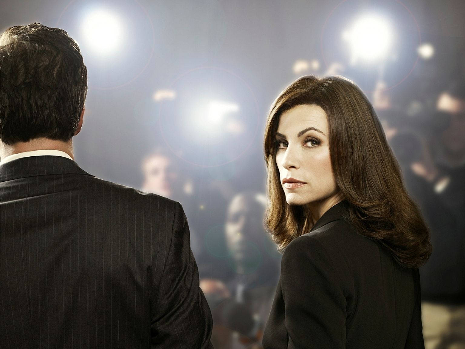 Julianna Margulies In A Scene From 'the Good Wife'. Background