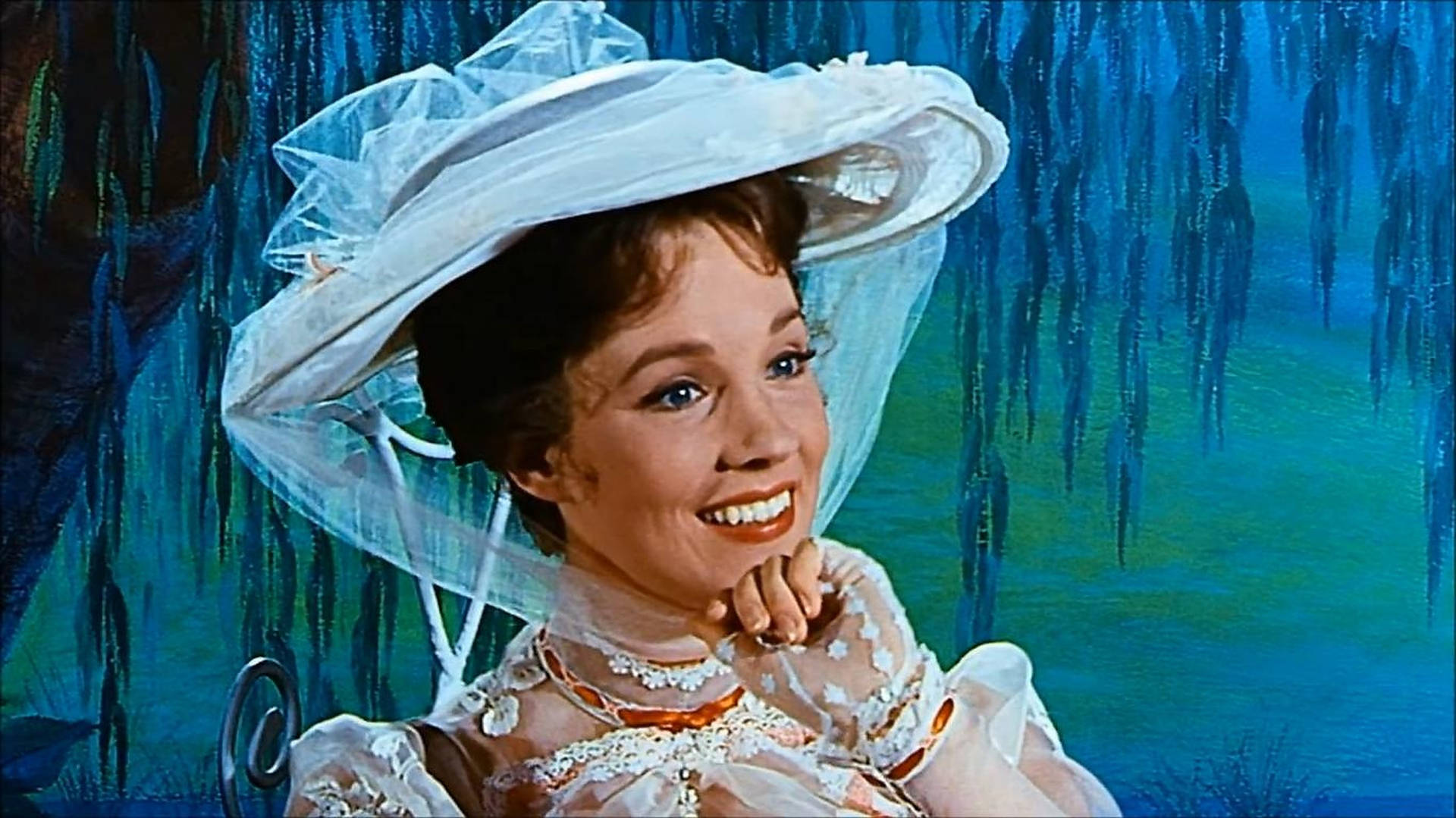 Julie Andrews In Mary Poppins Film Background