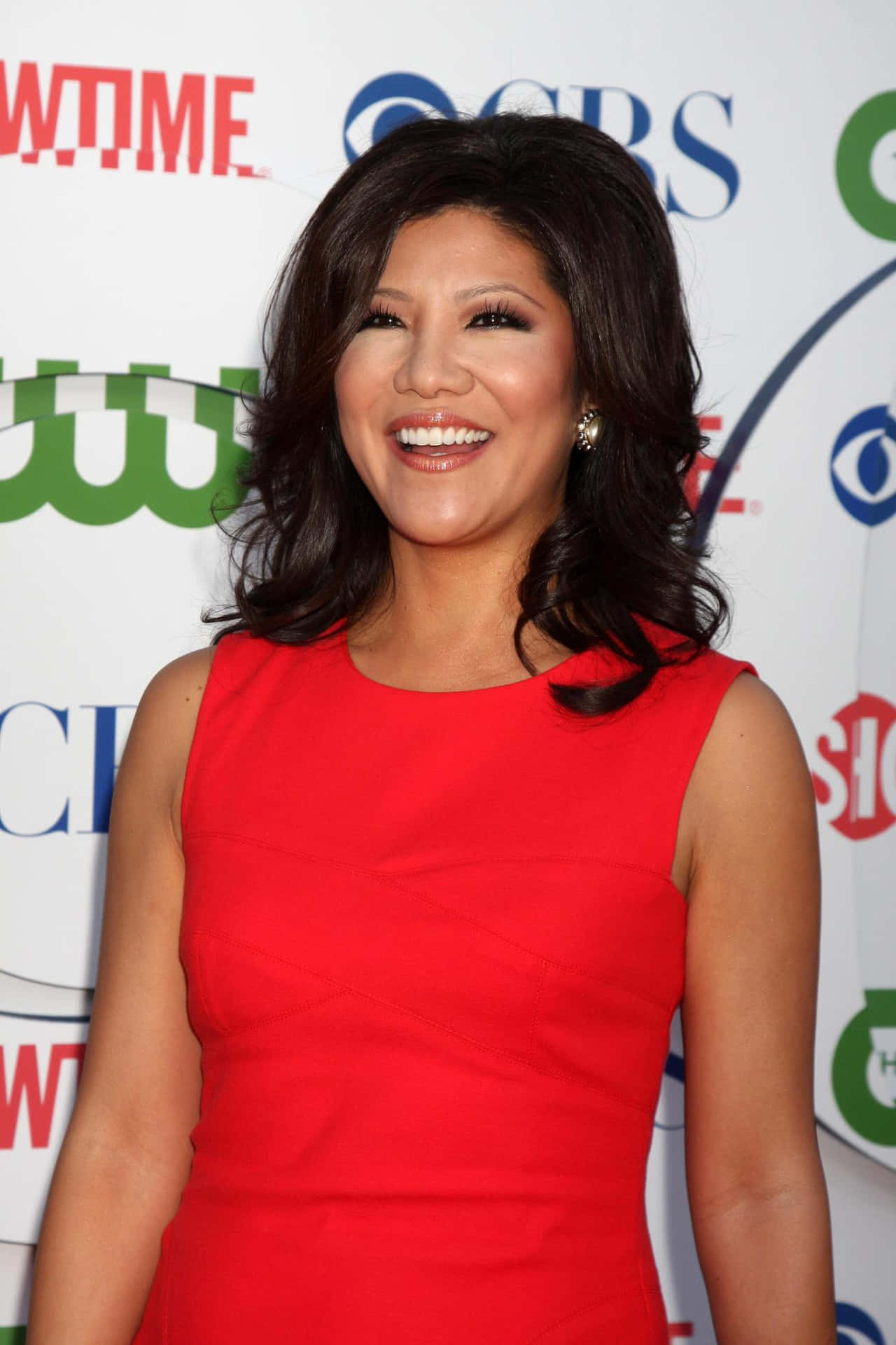 Julie Chen Red Dress Event Background