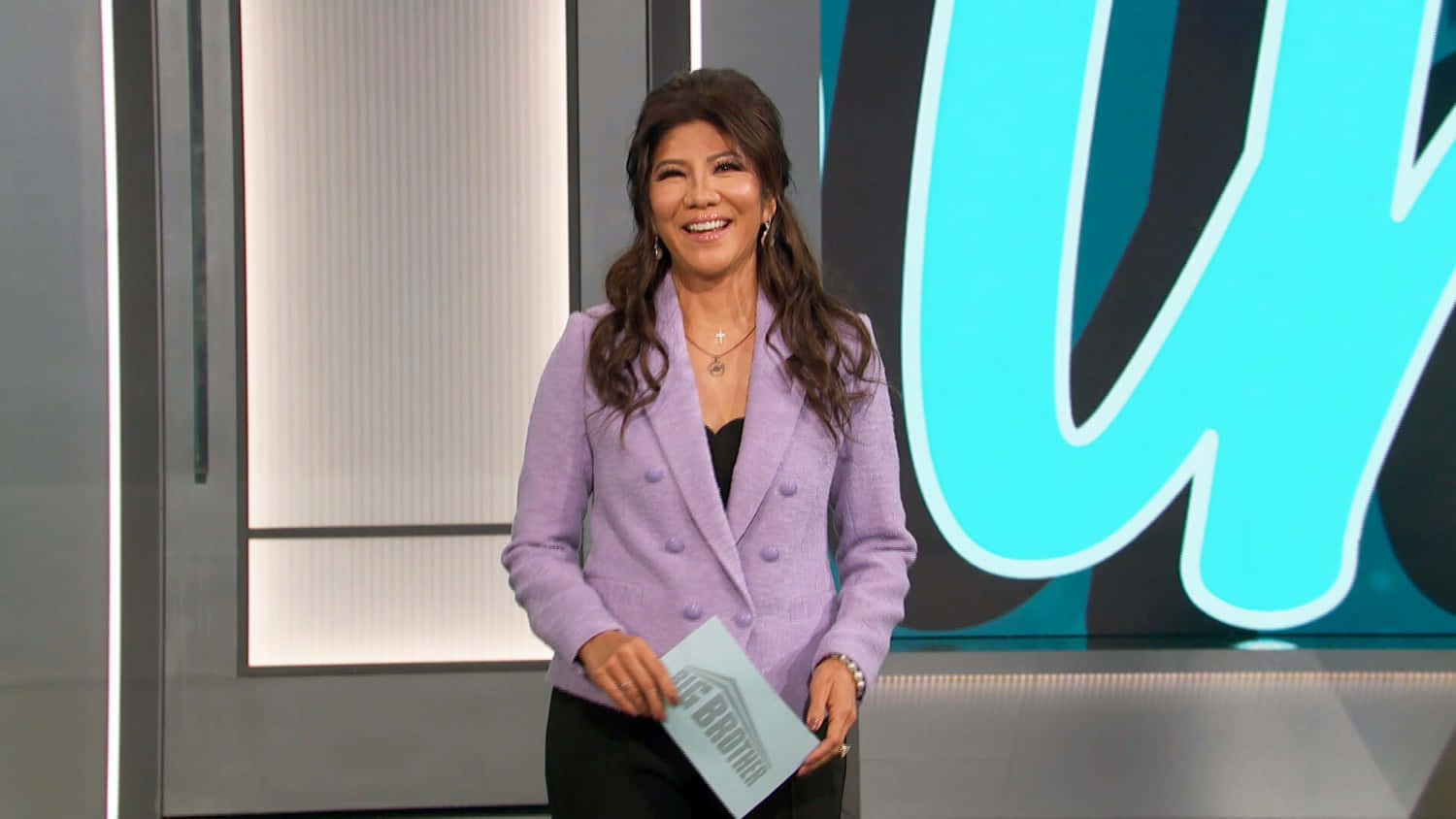 Julie Chen Television Host Purple Blazer Background