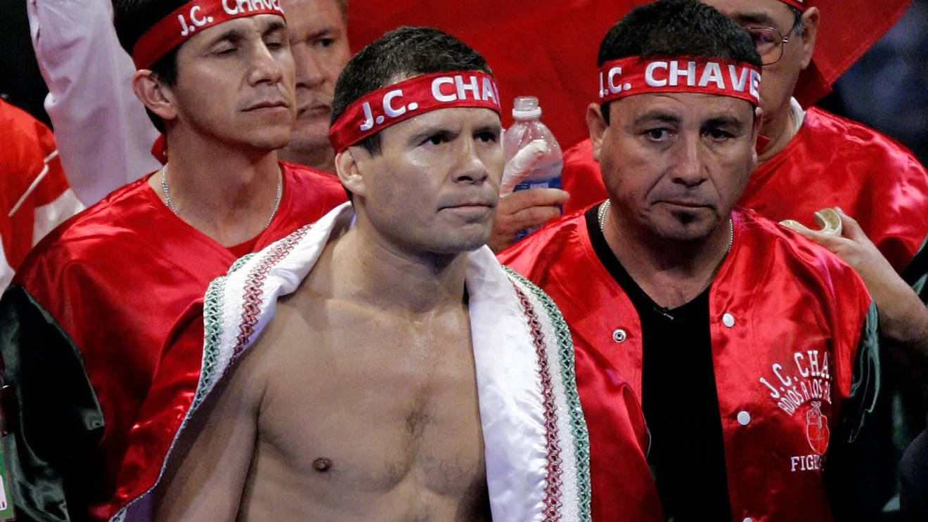 Julio Cesar Chavez Wearing His Robe Background