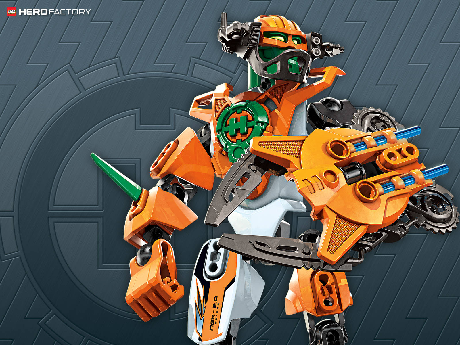 Julius Nex Orange Hero Robot