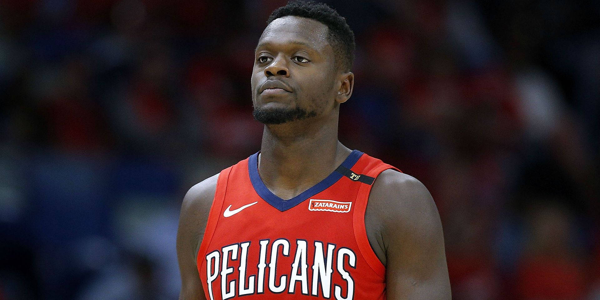 Julius Randle Stoic Expression Background