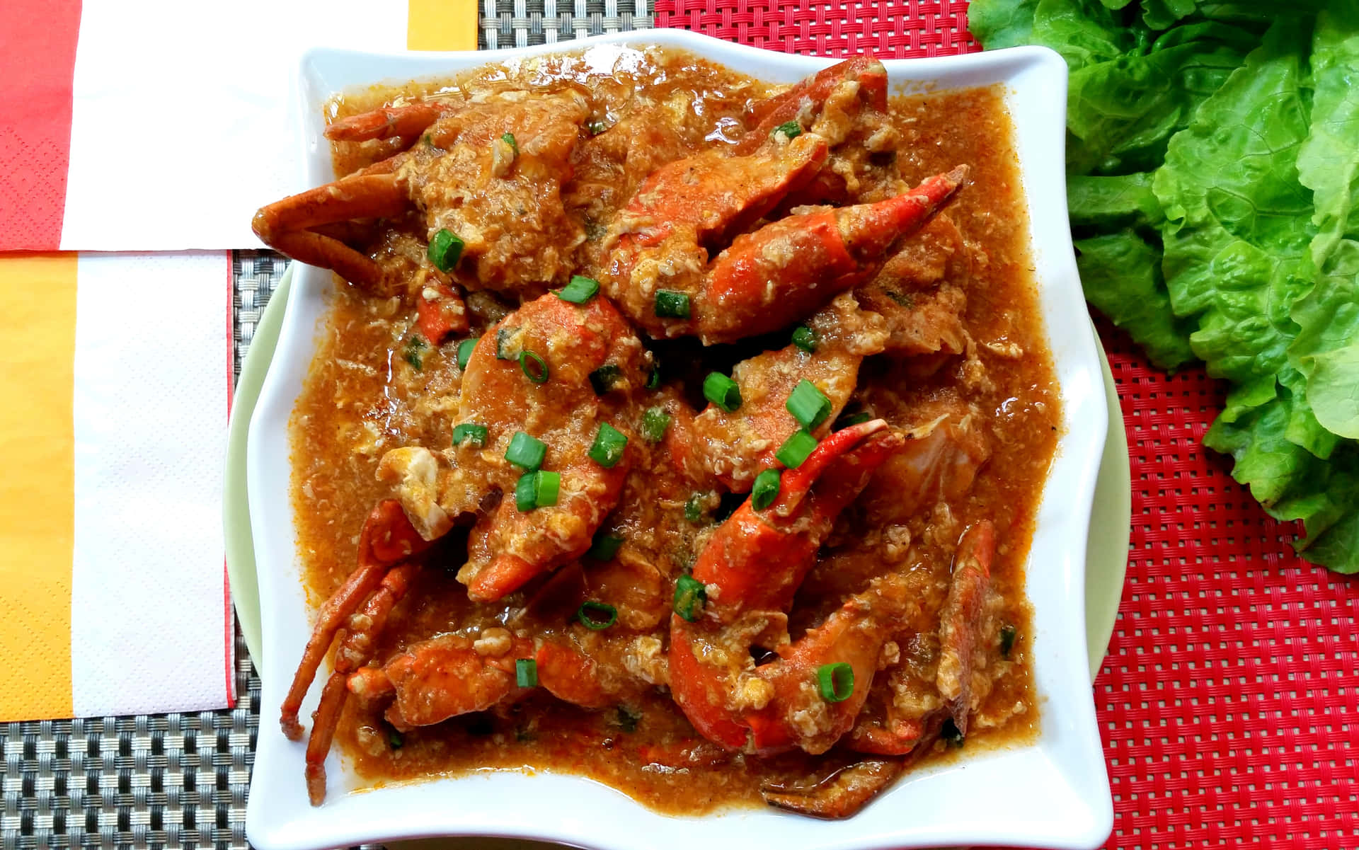 Jumbo Chilli Crab Claws Background