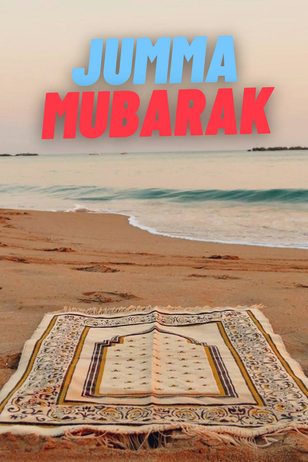 Jumma Mubarak Beach Background