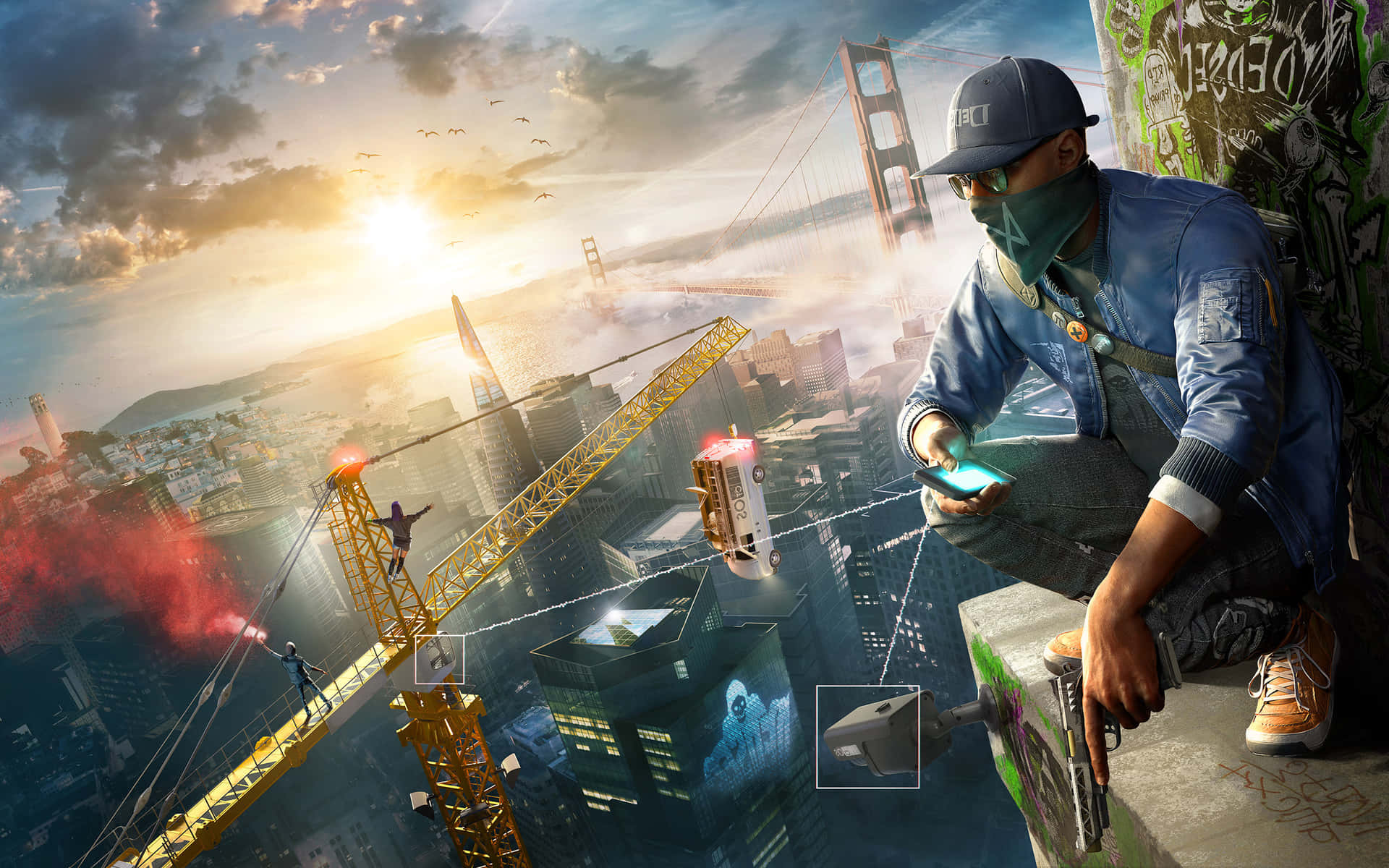 Jump Into The City Of Chicago With Watch Dogs Background