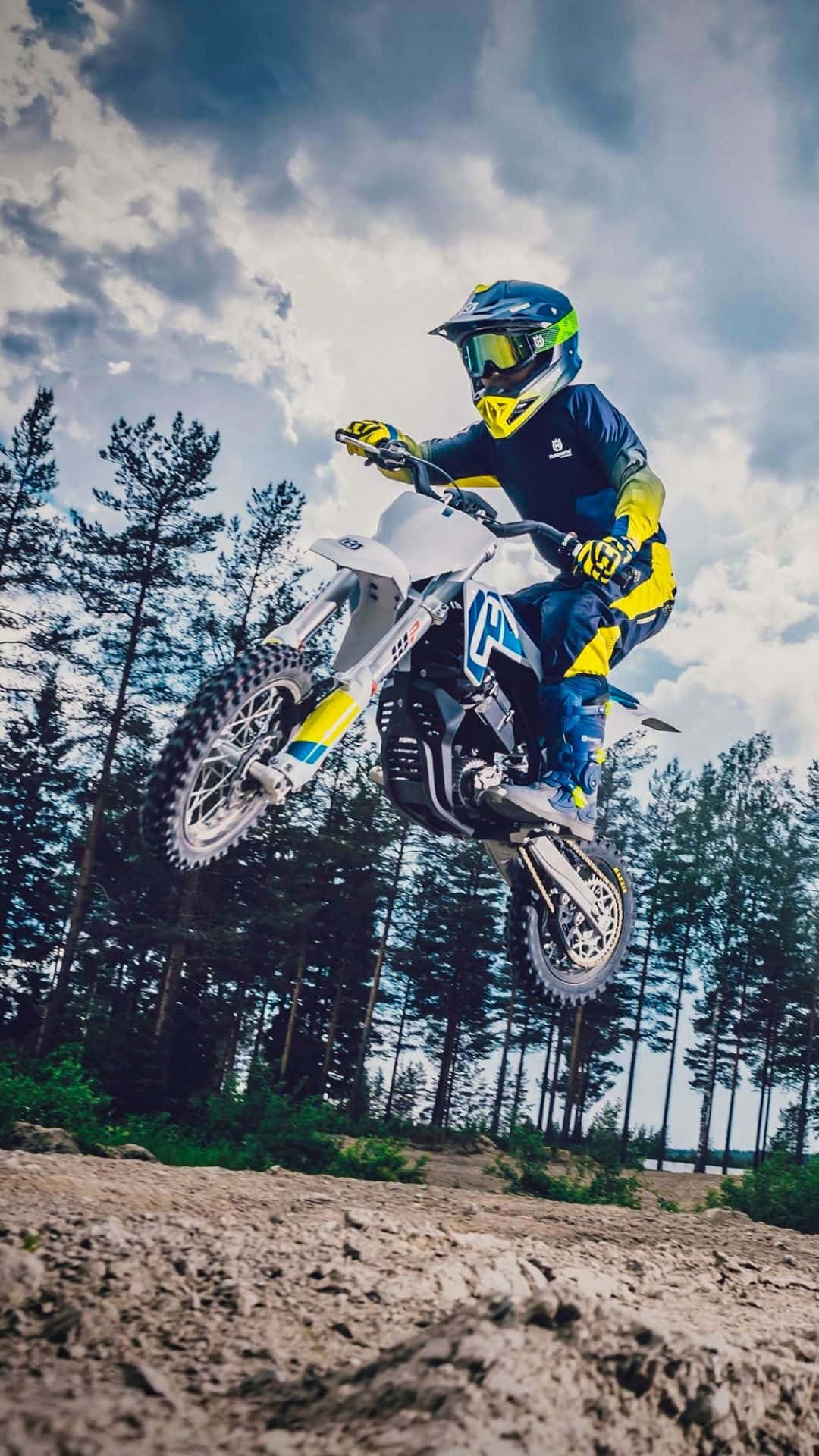 Jump Over The Competition With A Honda Dirt Bike! Background