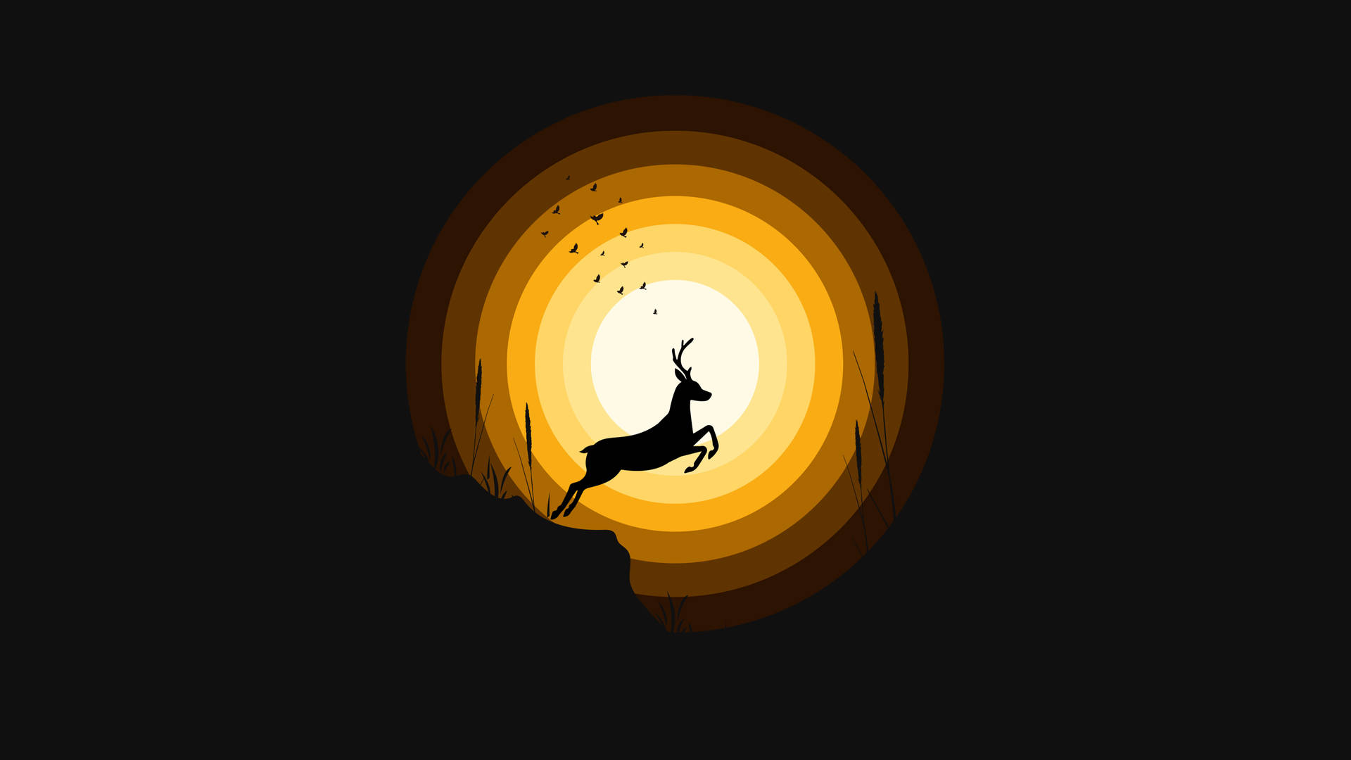 Jumping Deer 4d Ultra Hd Background