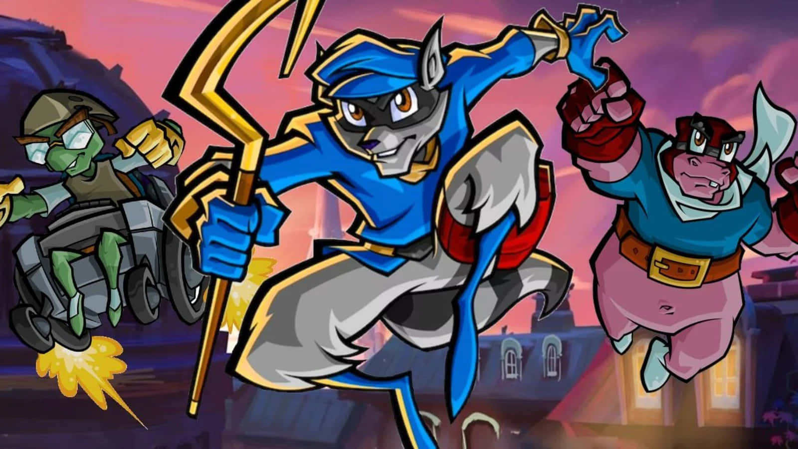 Jumping Sly Cooper Background