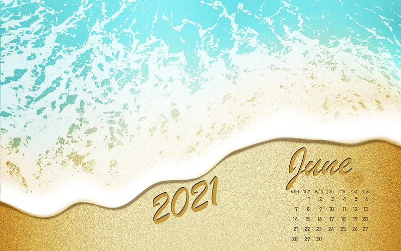 June 2021 Calendar 800 X 500 Background