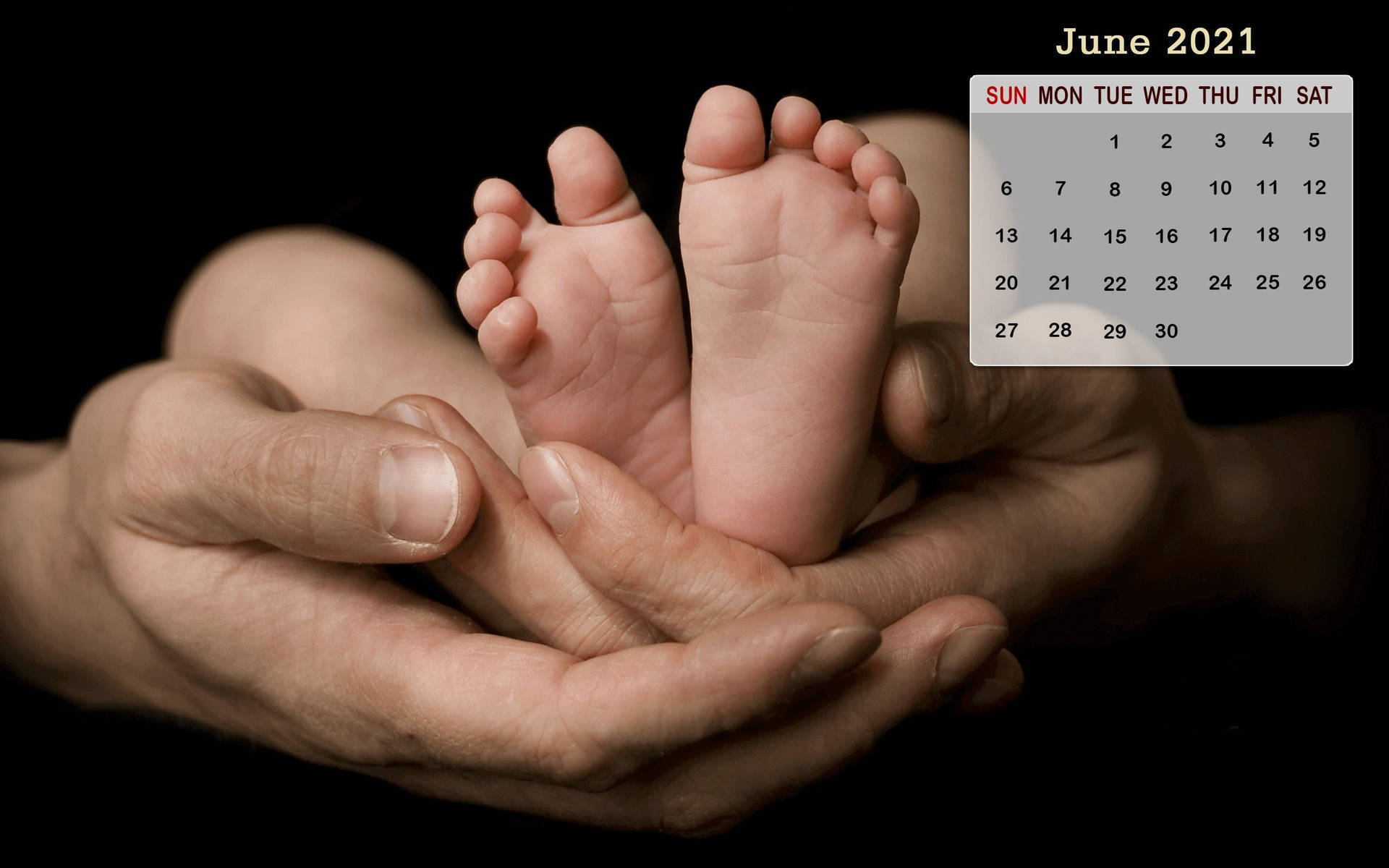 June 2021 Calendar. Background