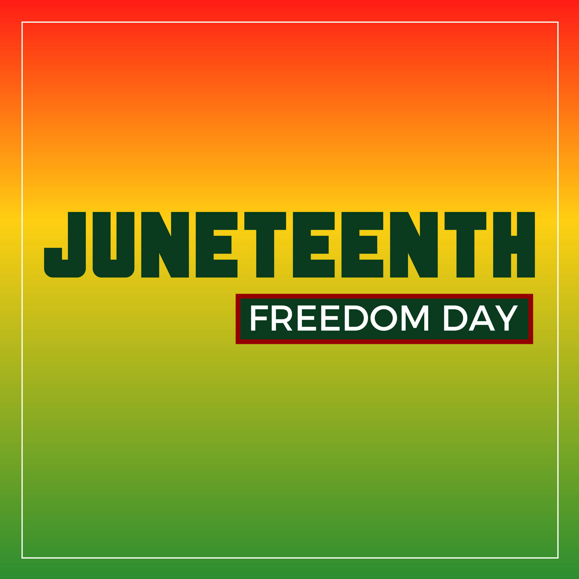 Juneteenth Freedom Day Illustration Background