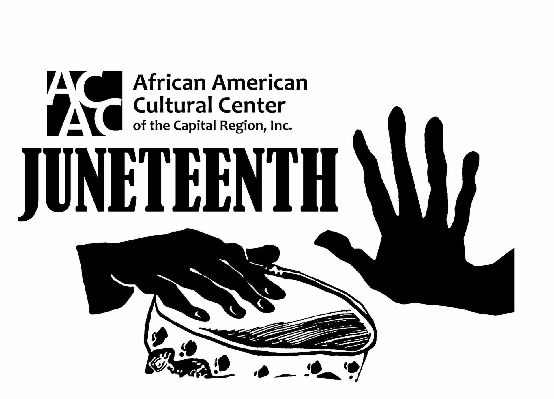 Juneteenth Hand And Bongo Drum Background