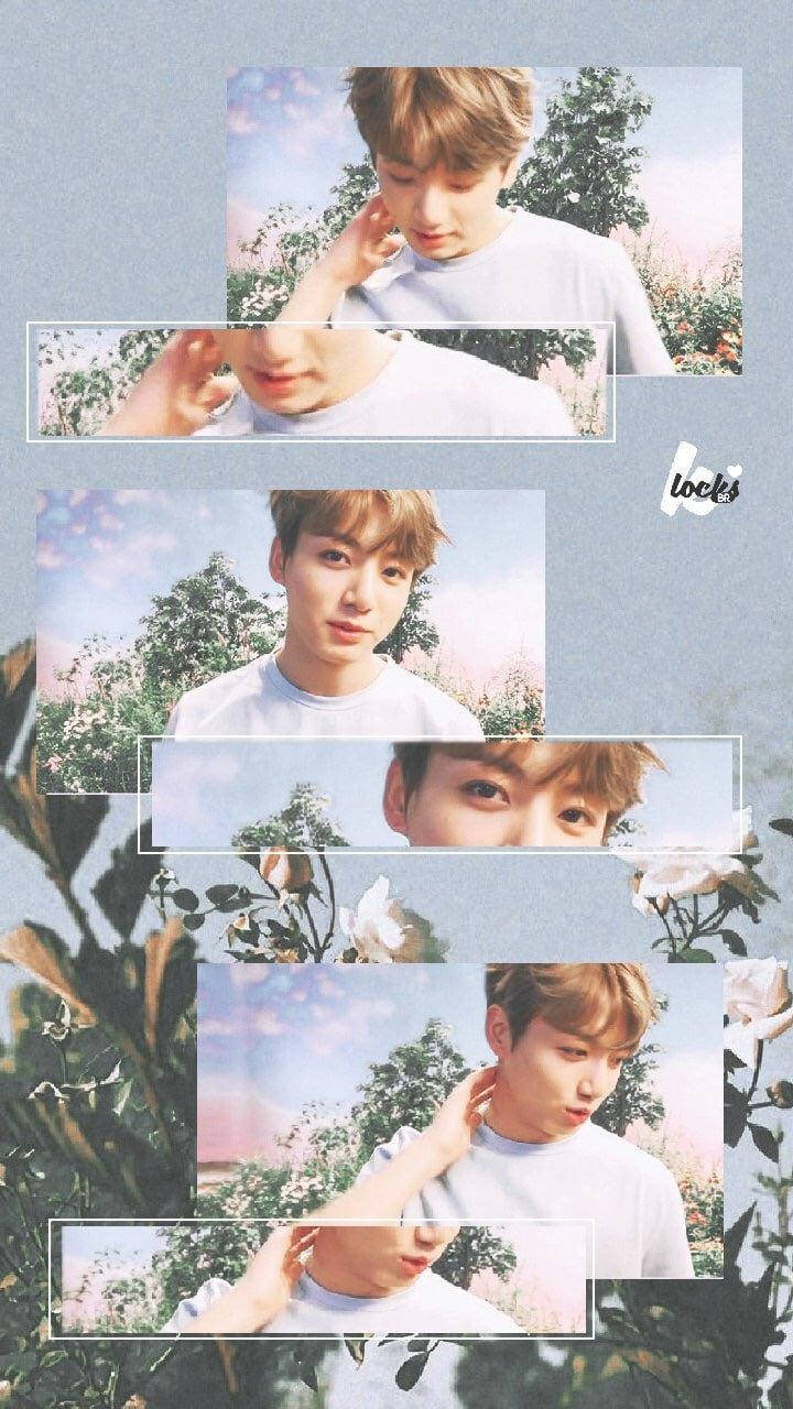 Jungkook Aesthetic Creative Collage Background