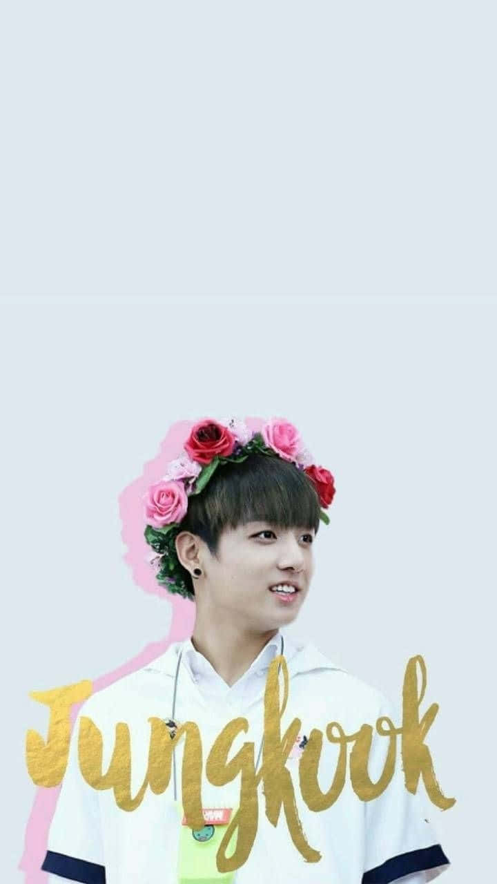 Jungkook Floral Crown Background
