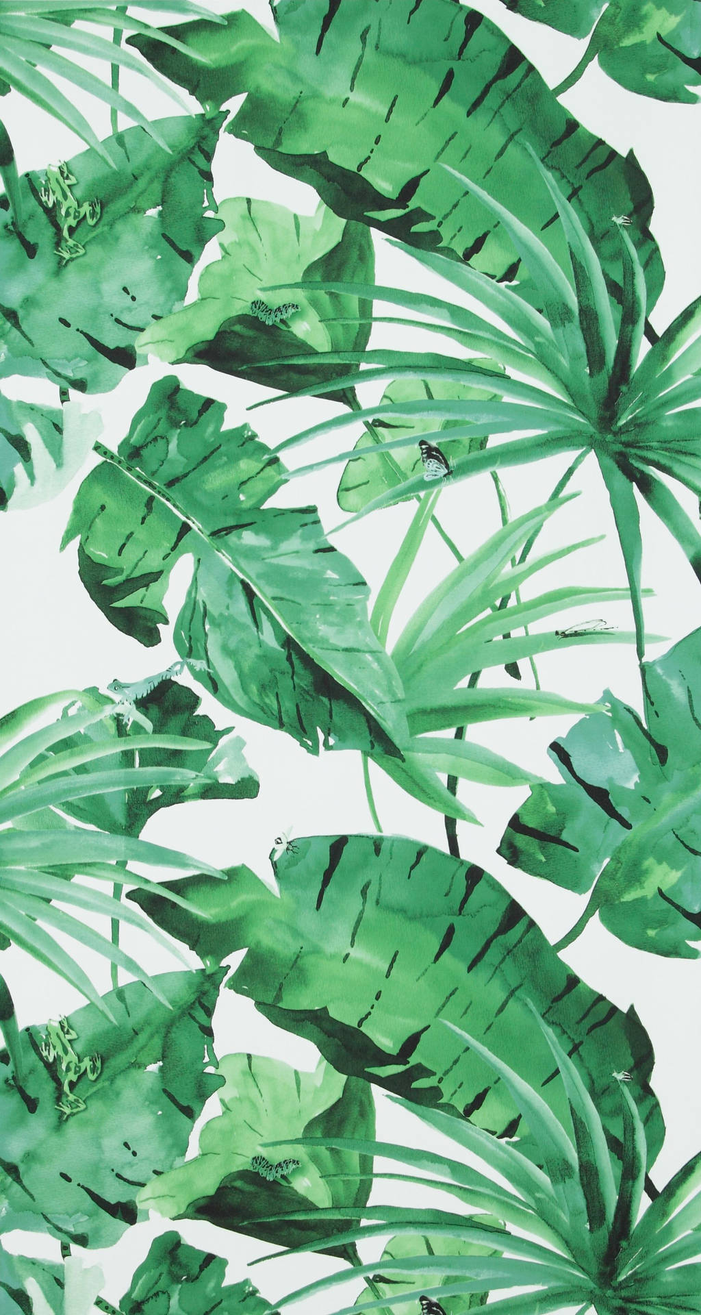Jungle Green Leaves Background