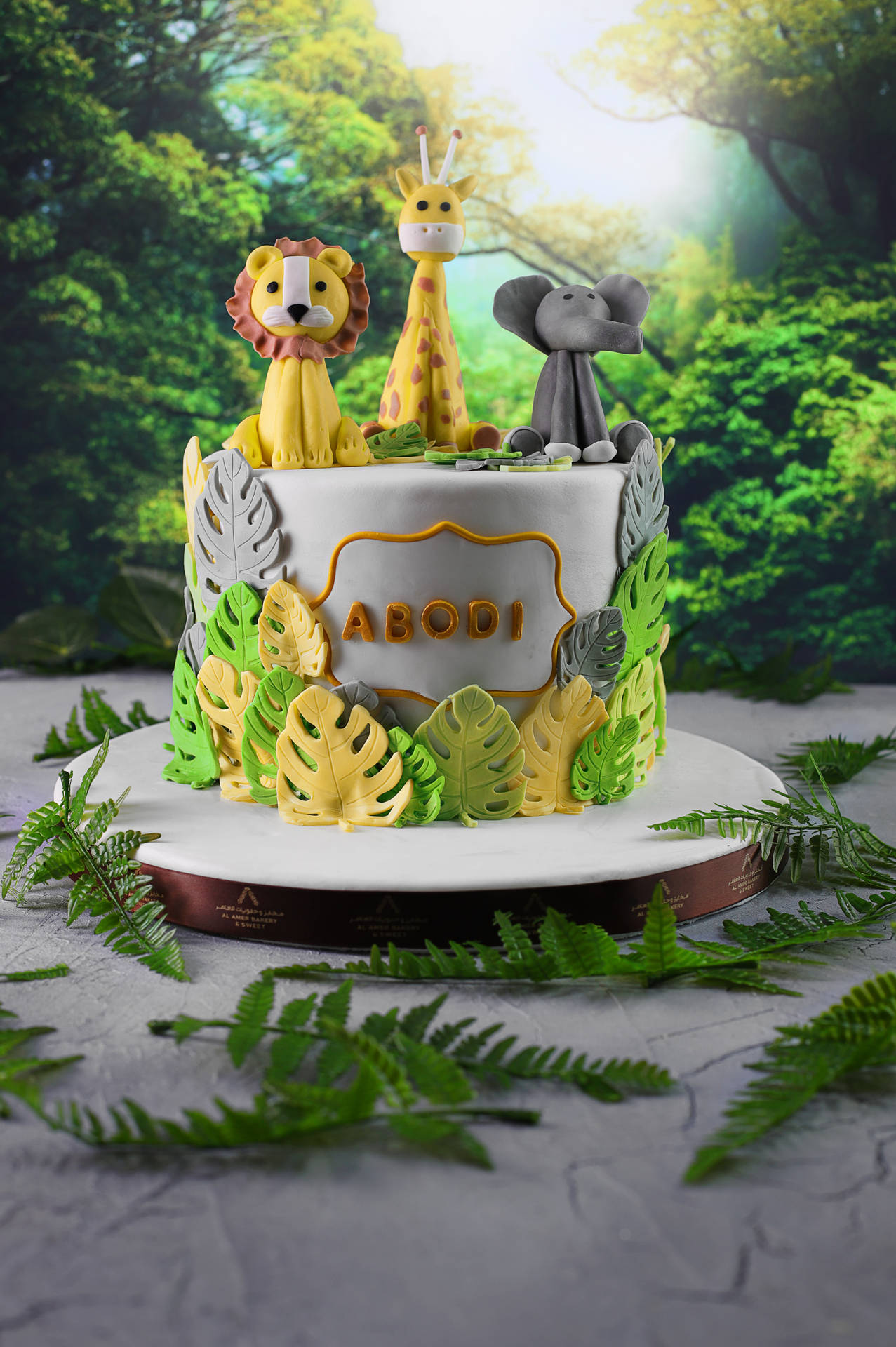 Jungle Themed Cake Background