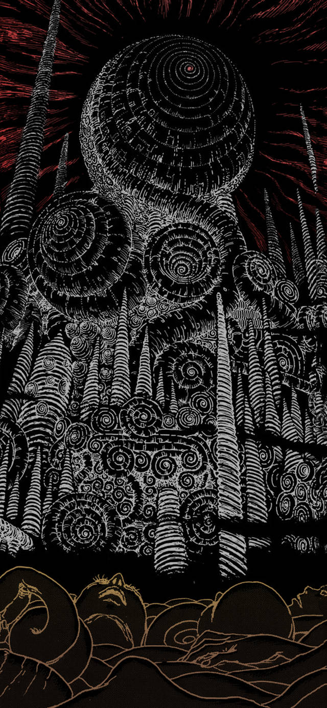 Junji Ito Cityscape Background