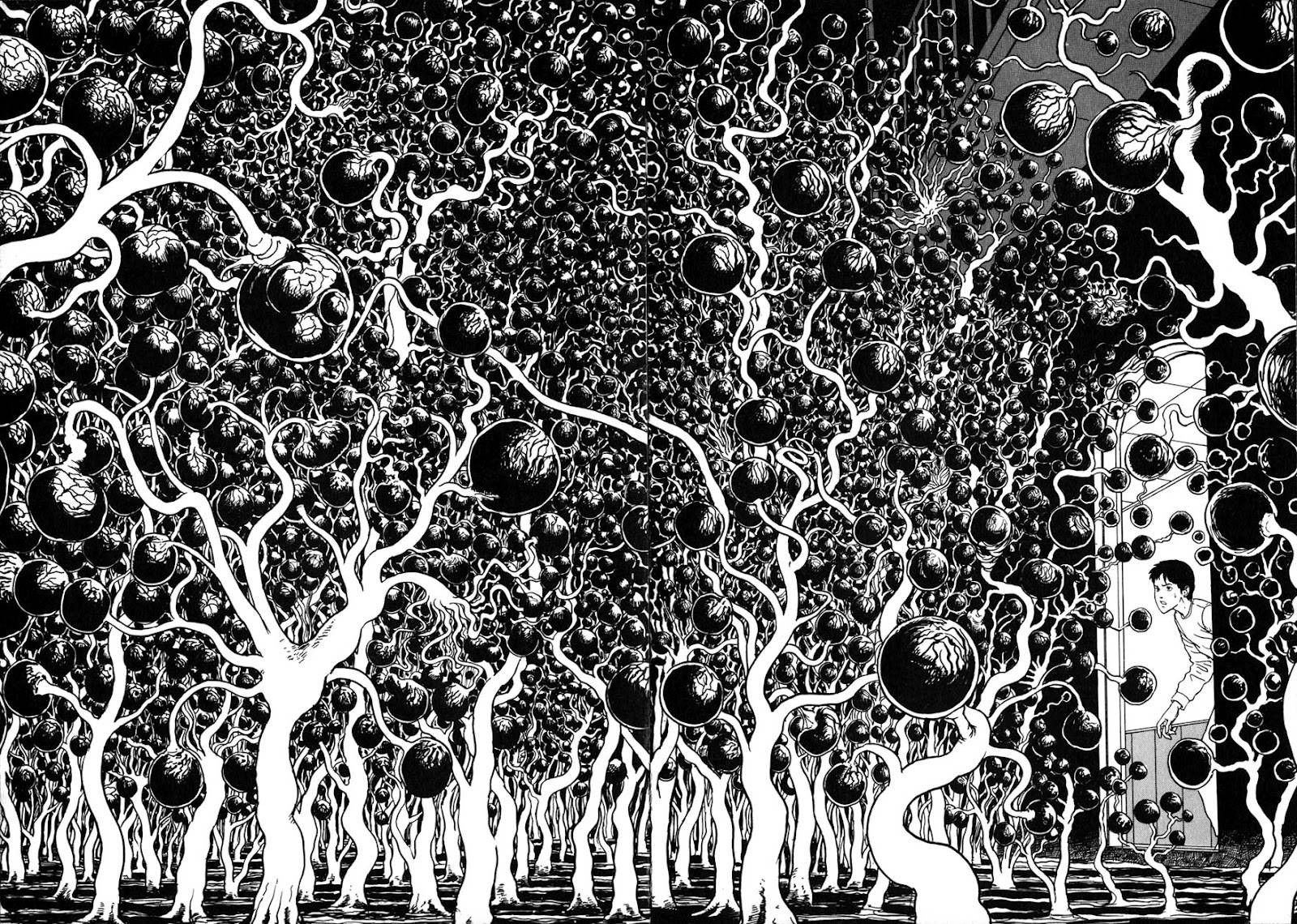 Junji Ito Odd Trees Background