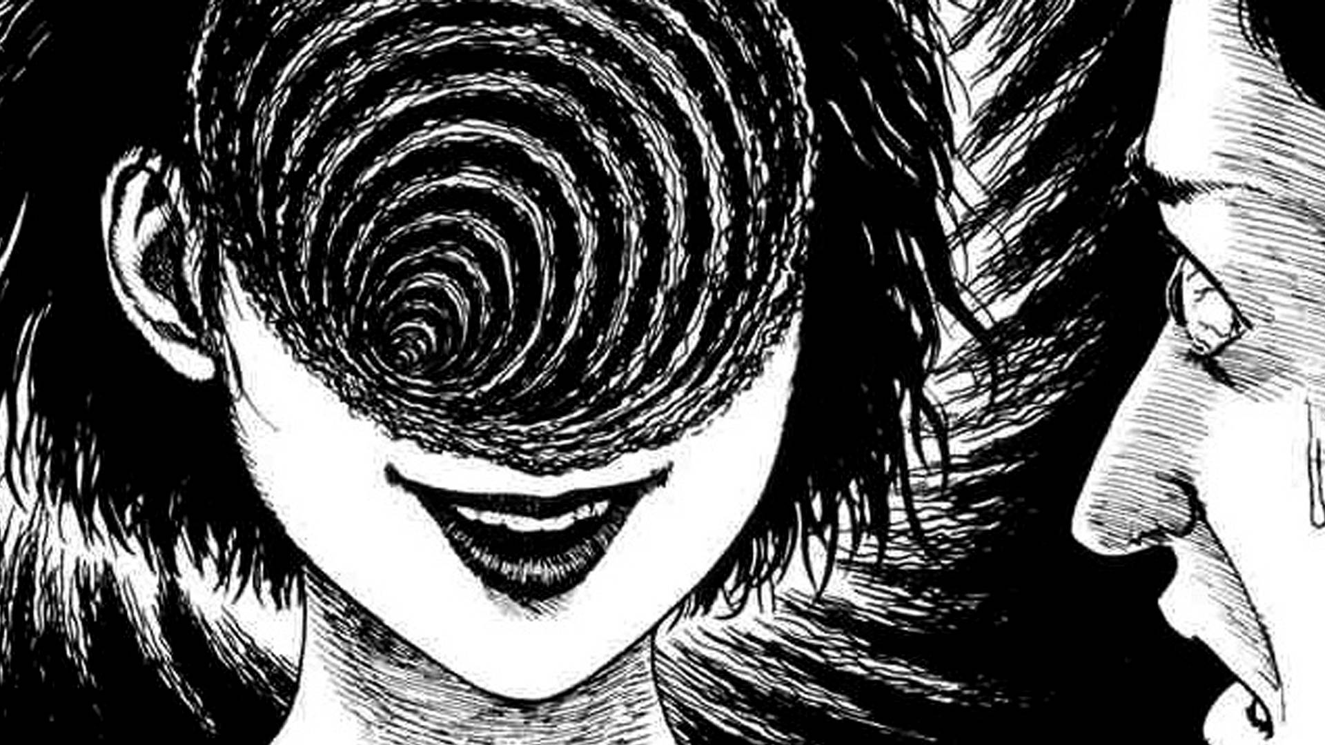 Junji Ito Scary Woman Background