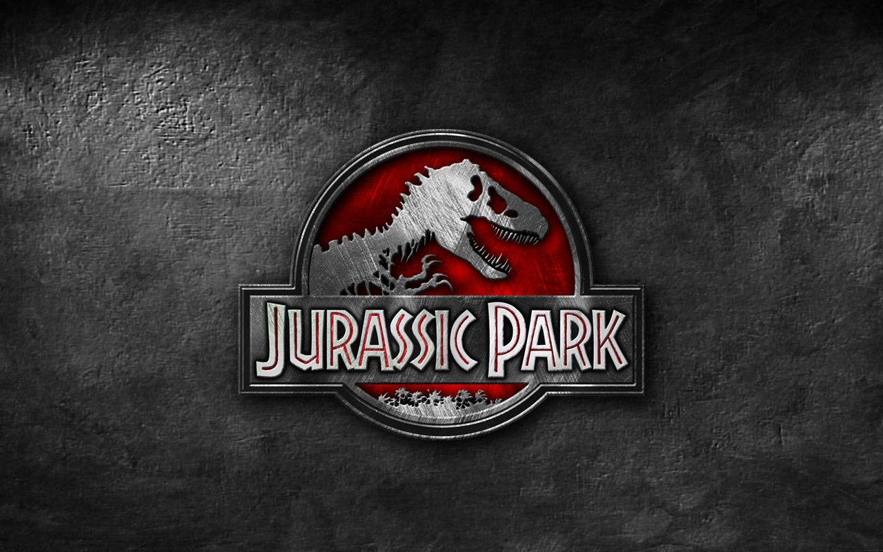 Jurassic Park Logo In Gray Hue