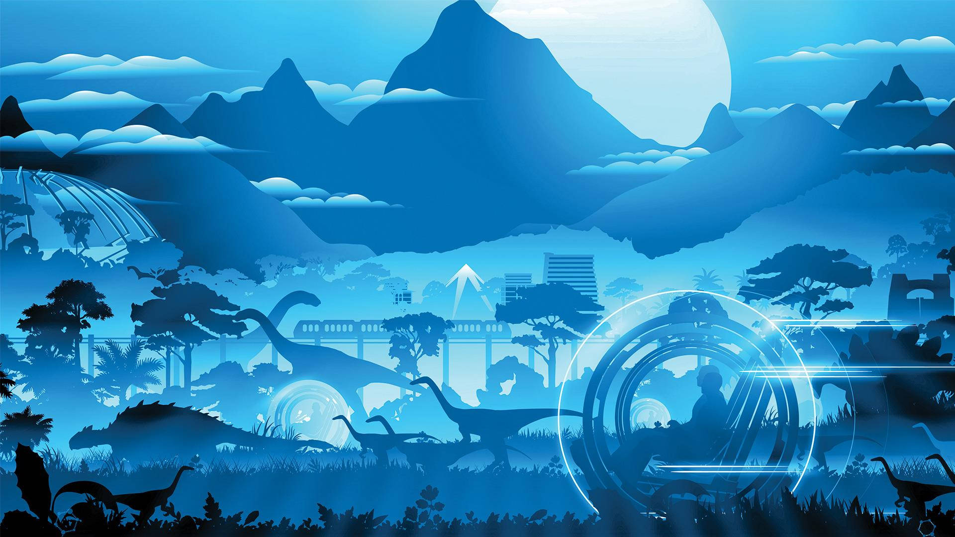 Jurassic World Blue Art Background