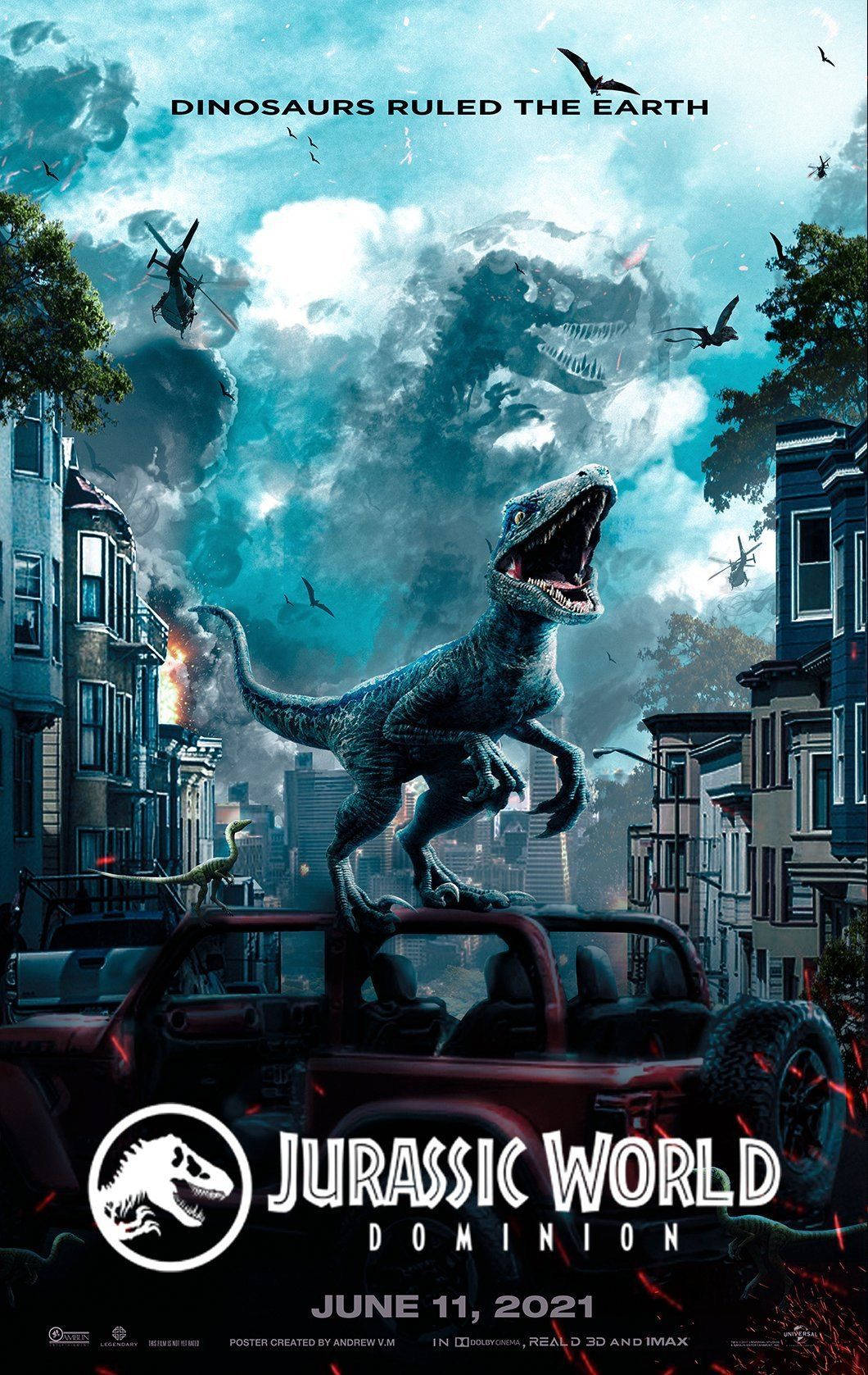 Jurassic World Dominion City Poster Background