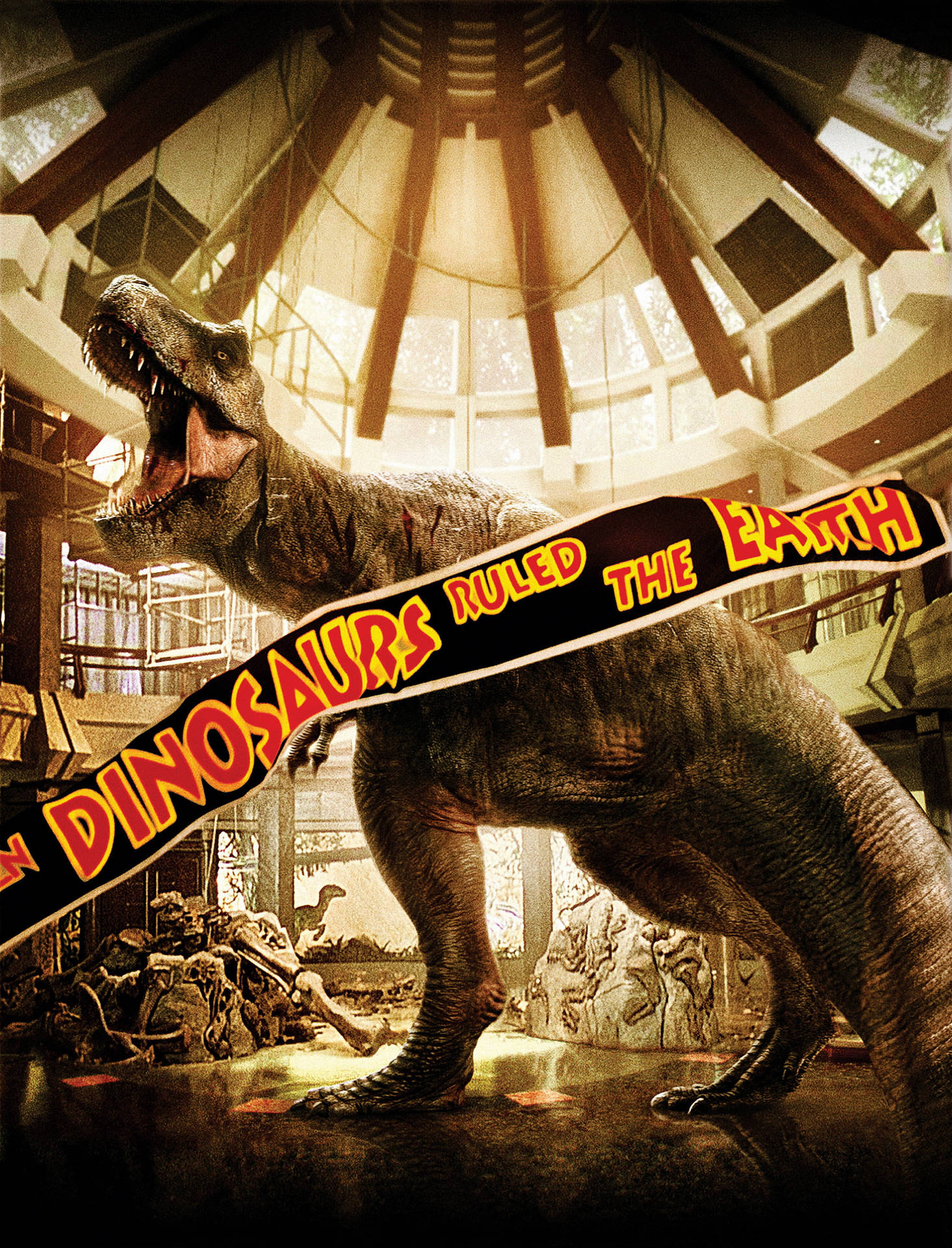 Jurassic World In Museum Background