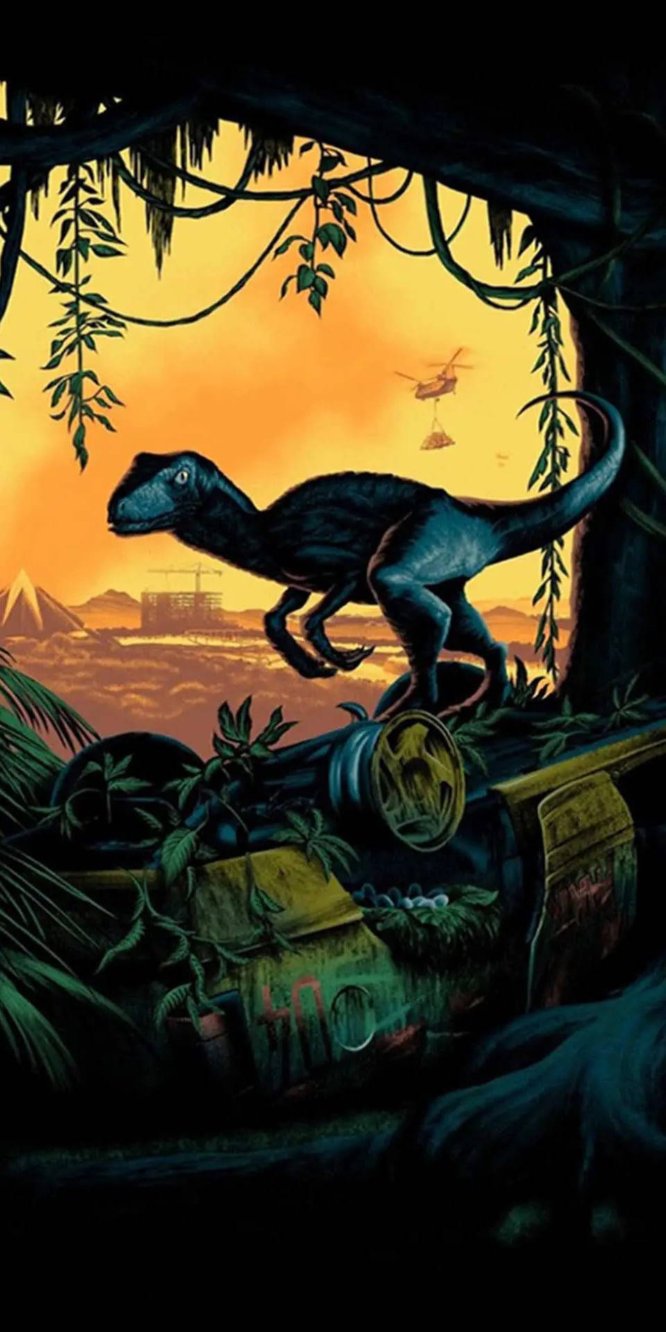 Jurassic World Little Dinosaur Art Background