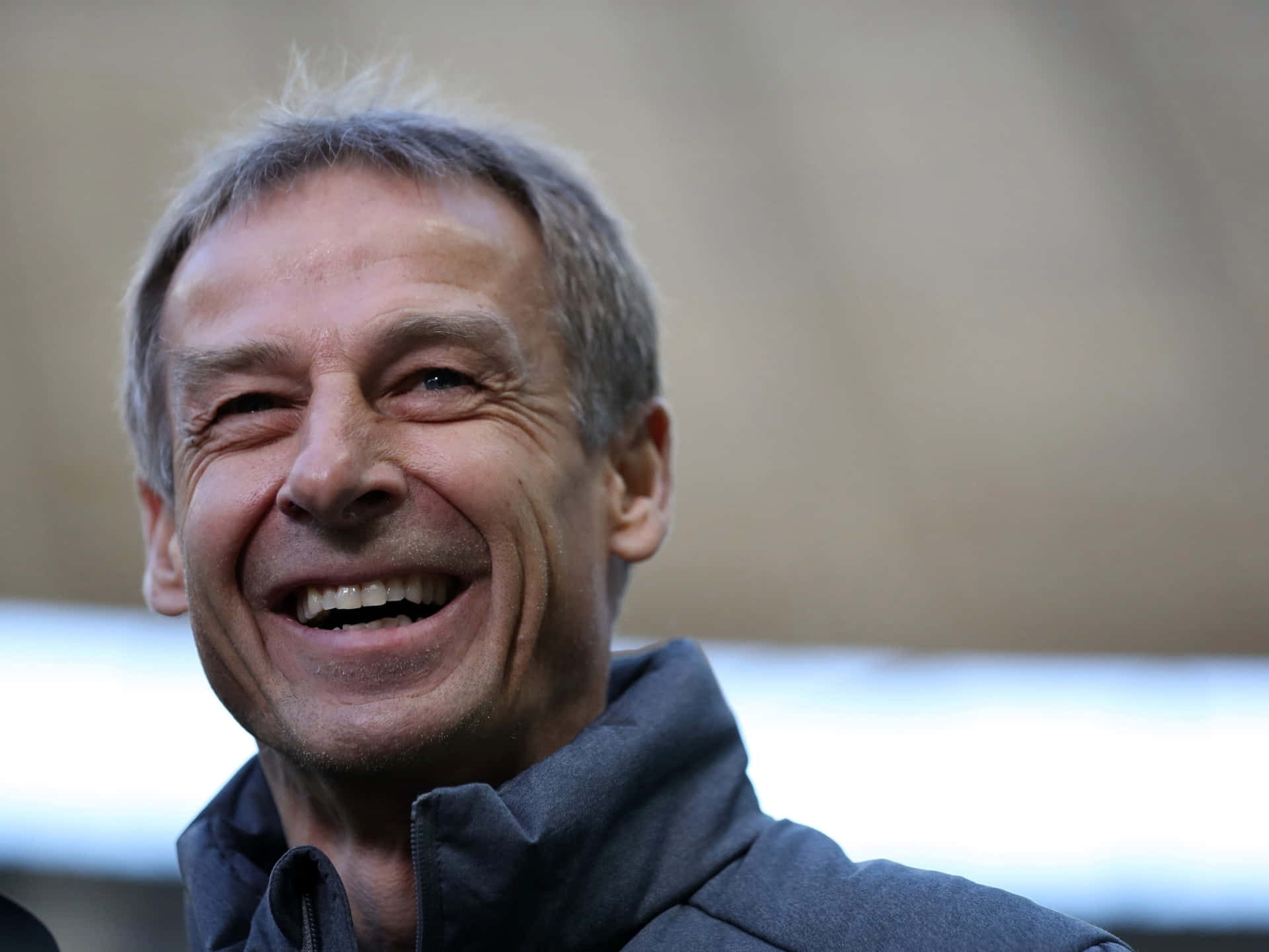 Jurgen Klinsmann German Smiling Background