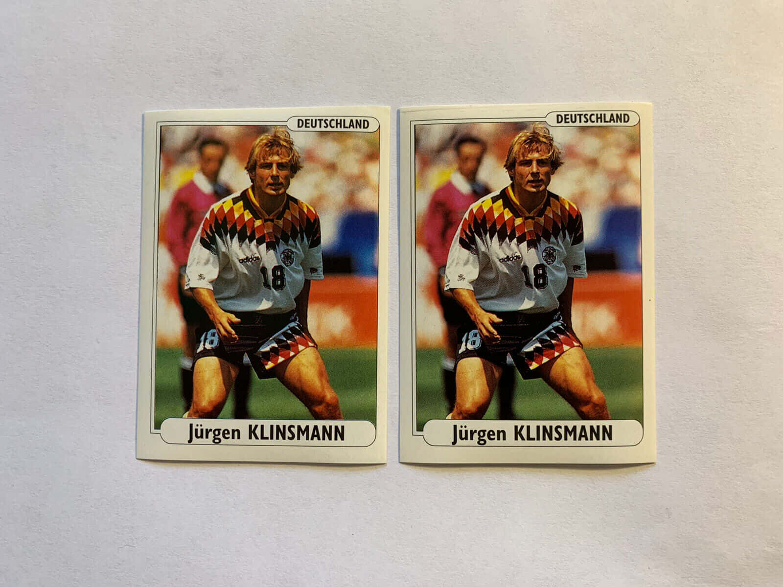 Jurgen Klinsmann Identical Card Posters Background